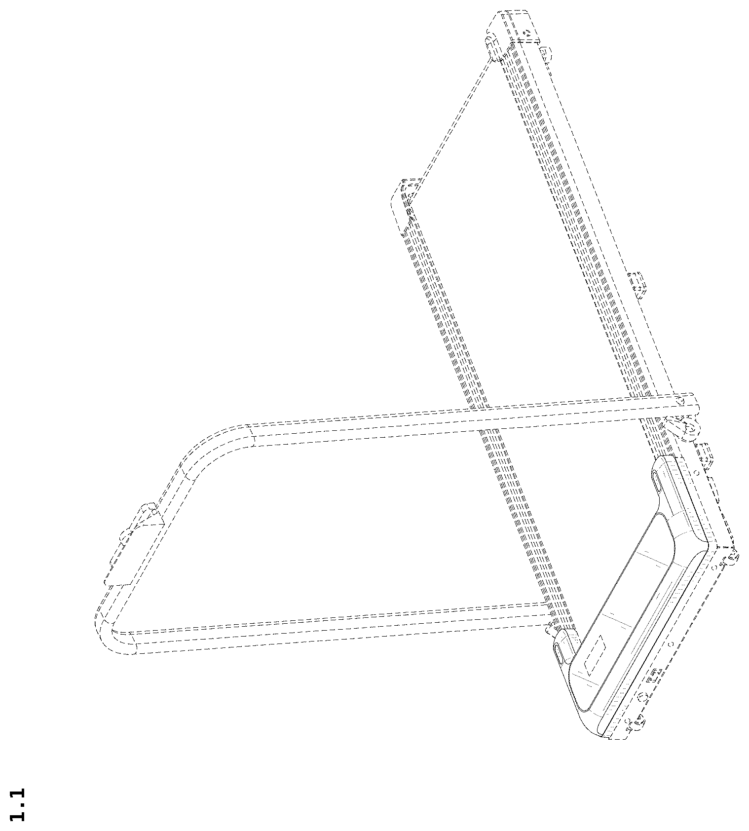 Patent USD1125412 — Treadmill — Figure 1