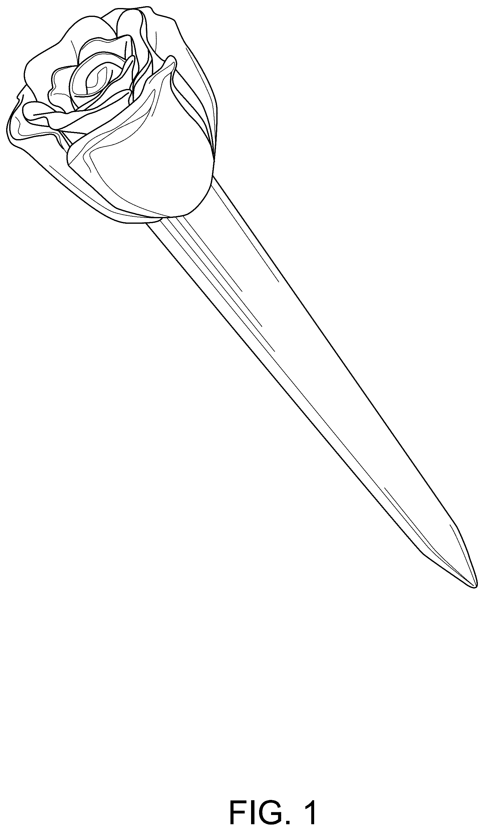 Patent USD1125419 — Golf tee — Figure 1