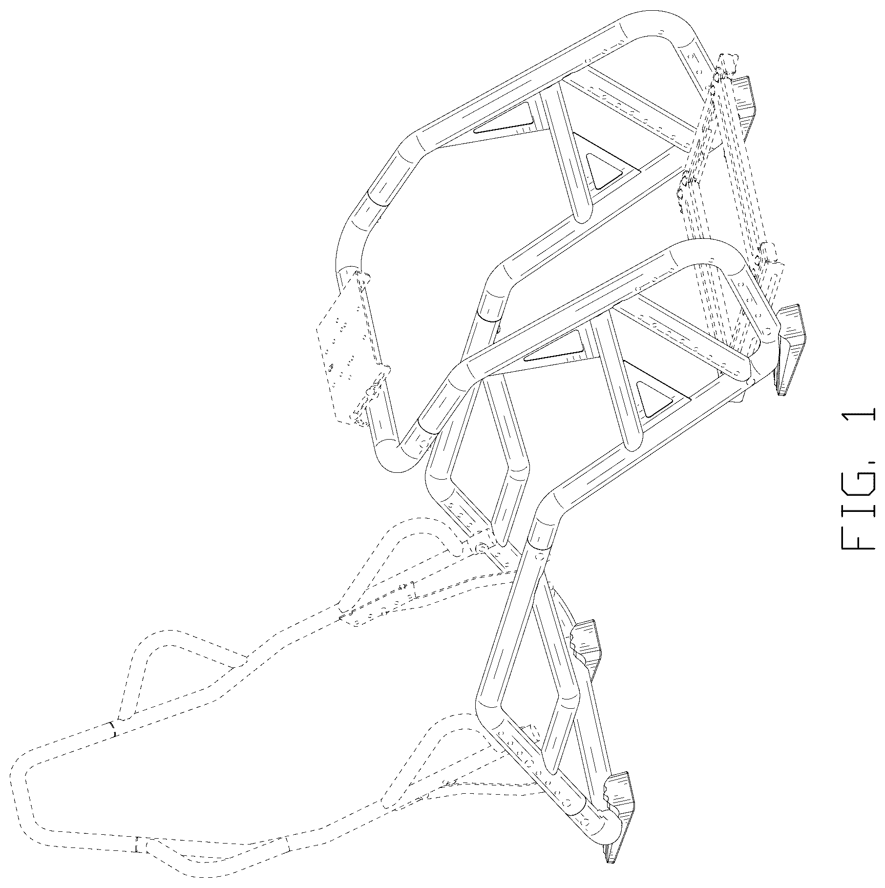 Patent USD1125420 — Frame for driving game — Figure 1
