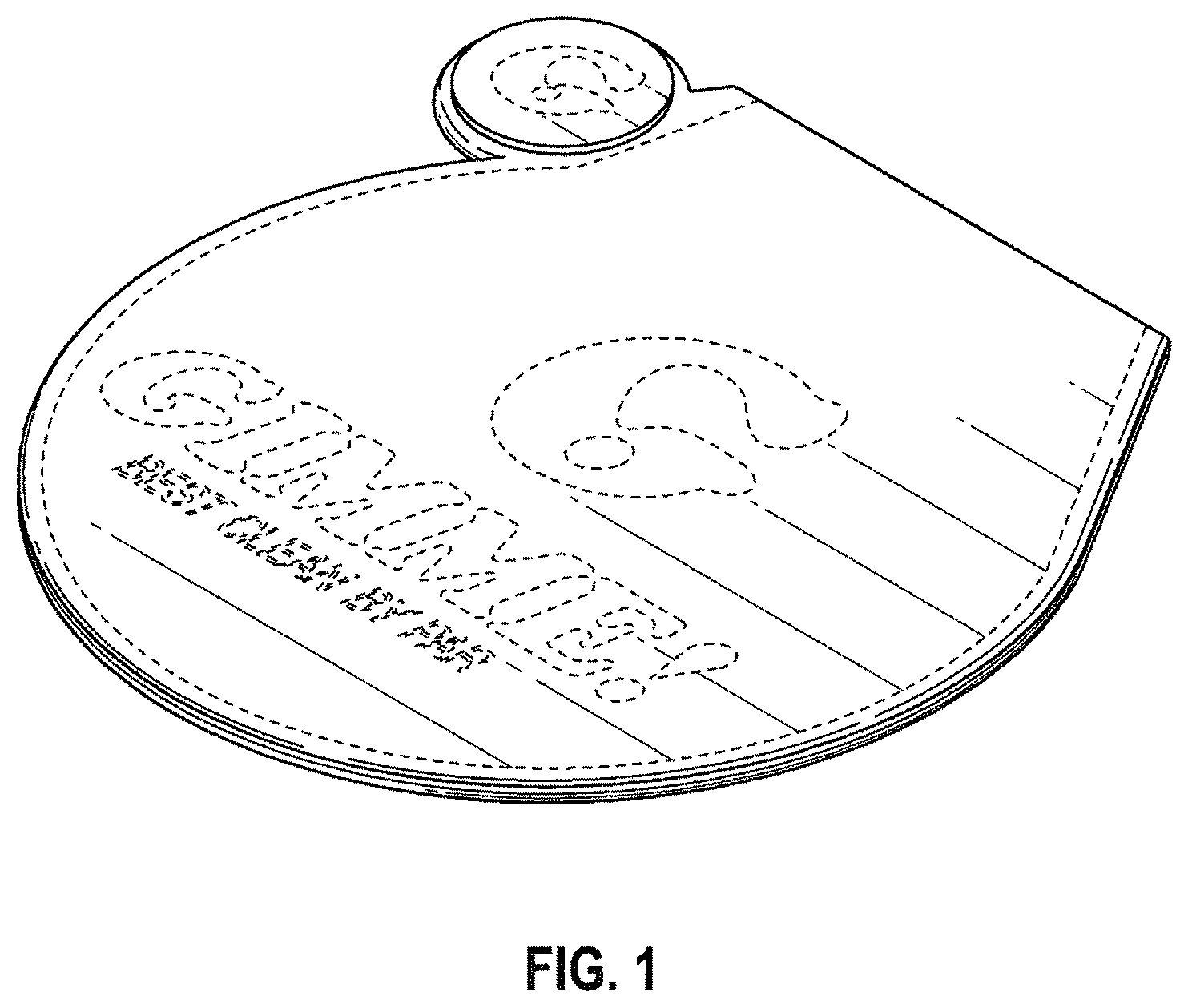 Patent USD1125427 — Combination golf ball cleaner and golf ball marker — Figure 1