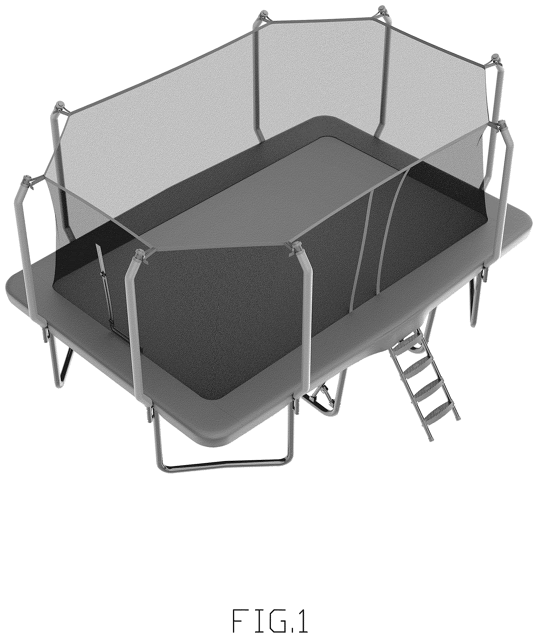 Patent USD1125428 — Trampoline — Figure 1