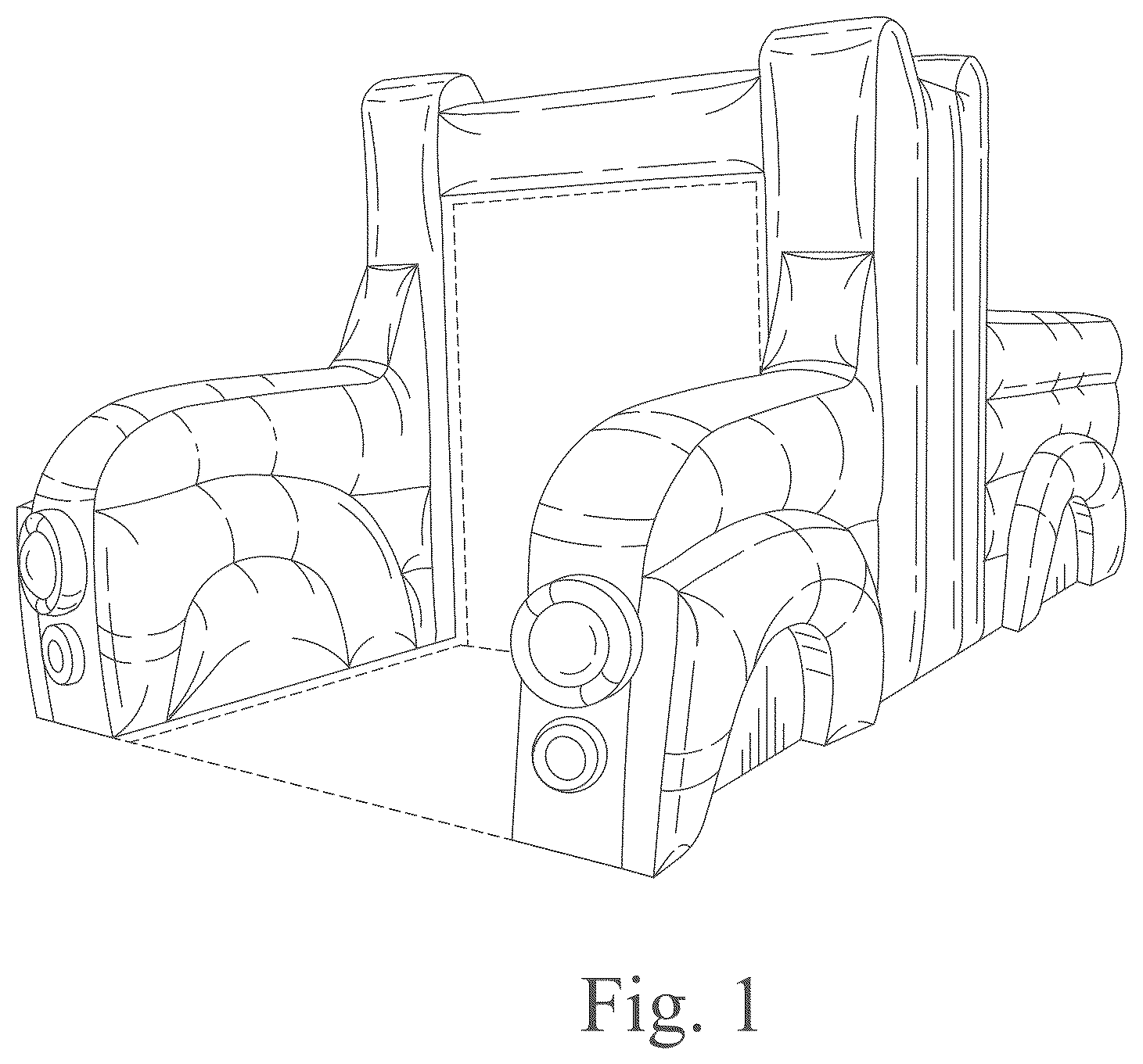 Patent USD1125431 — Inflatable game structure — Figure 1