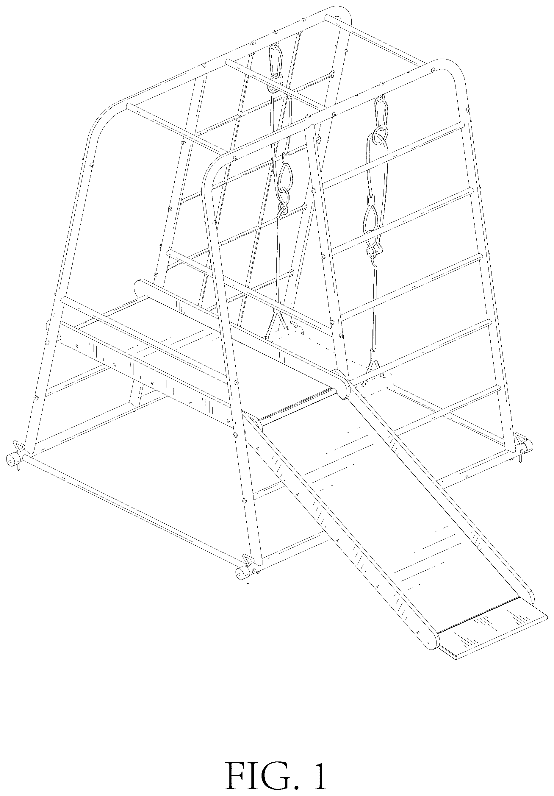 Patent USD1125433 Figure 1 – Playground slide