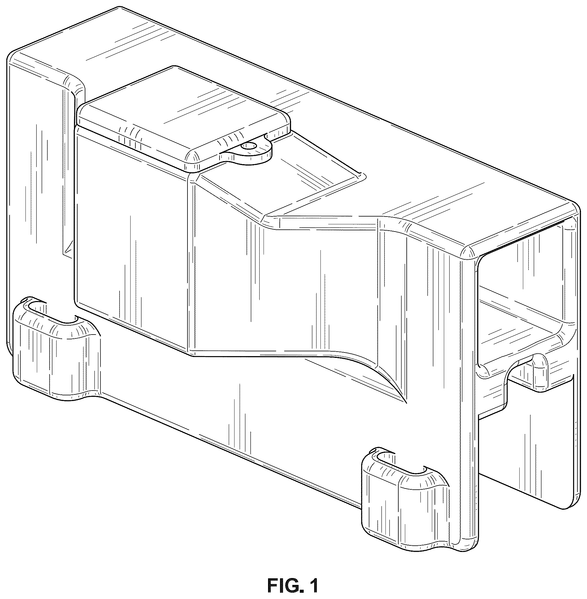 Patent USD1125442 Figure 1 – Rodent bait station
