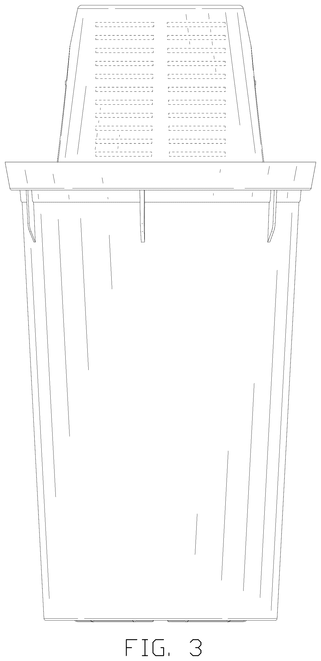 Patent USD1125454 Figure 3 – Filter element