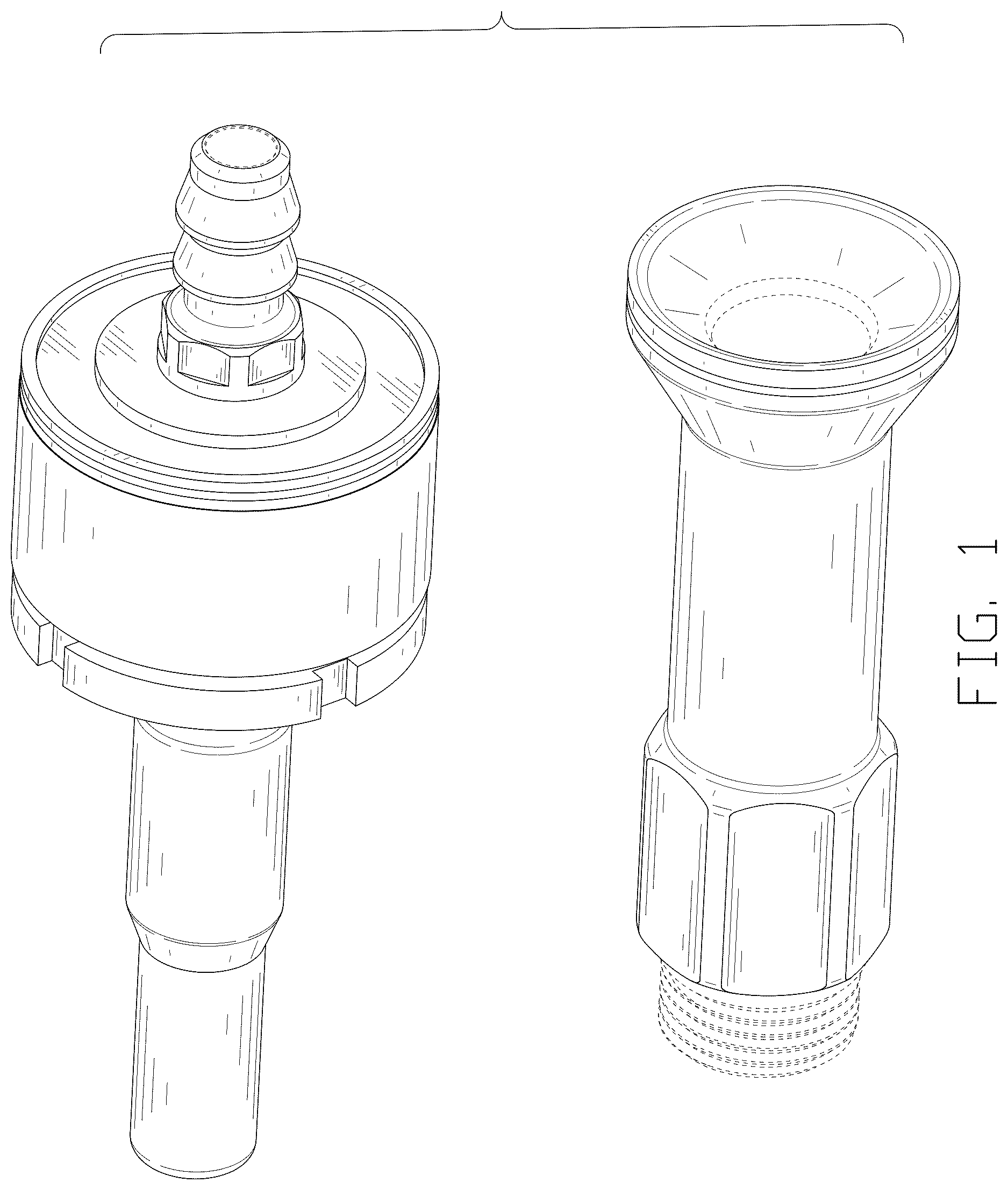 Patent USD1125465 Figure 1 – Quick connection valve