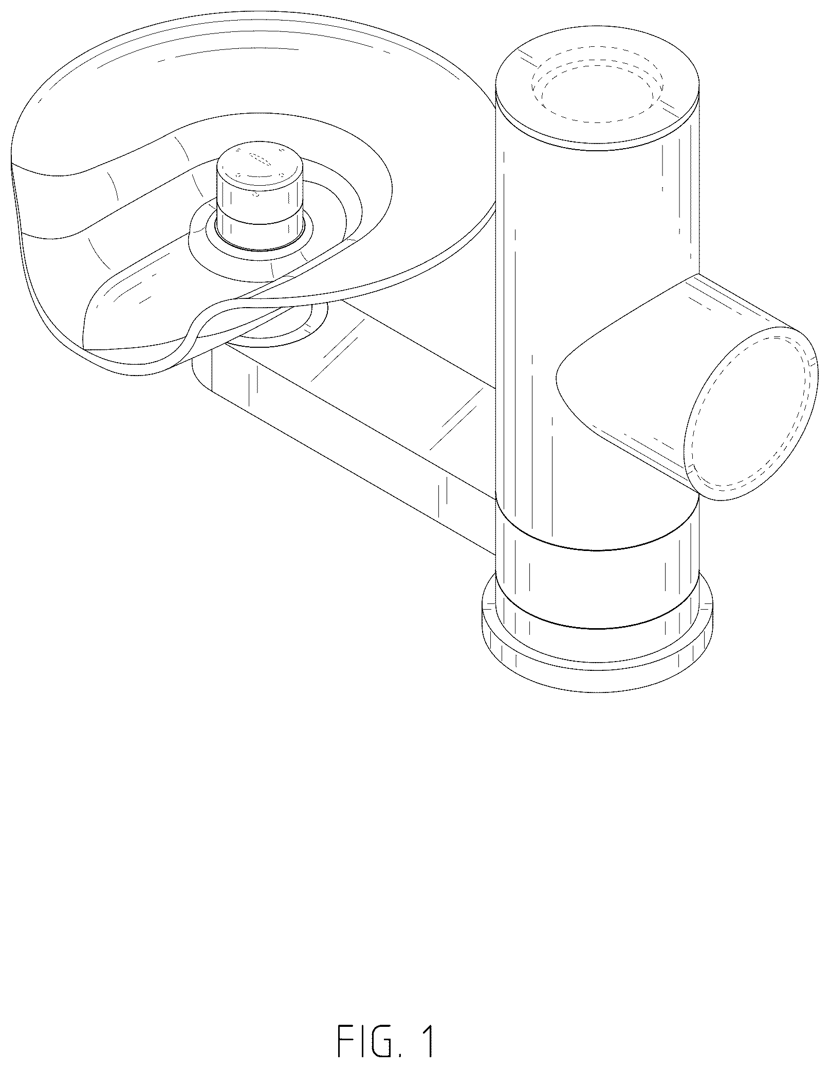 Patent USD1125468 — Faucet — Figure 1