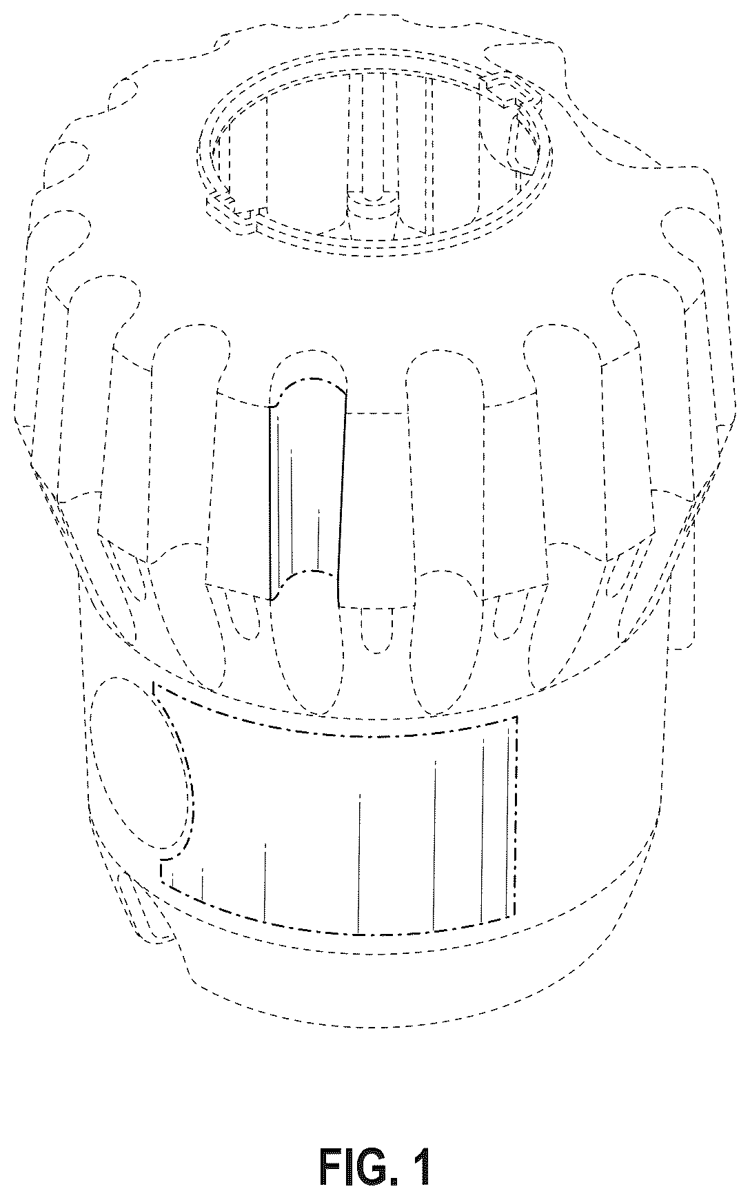 Patent USD1125481 — Garbage disposal shell — Figure 1