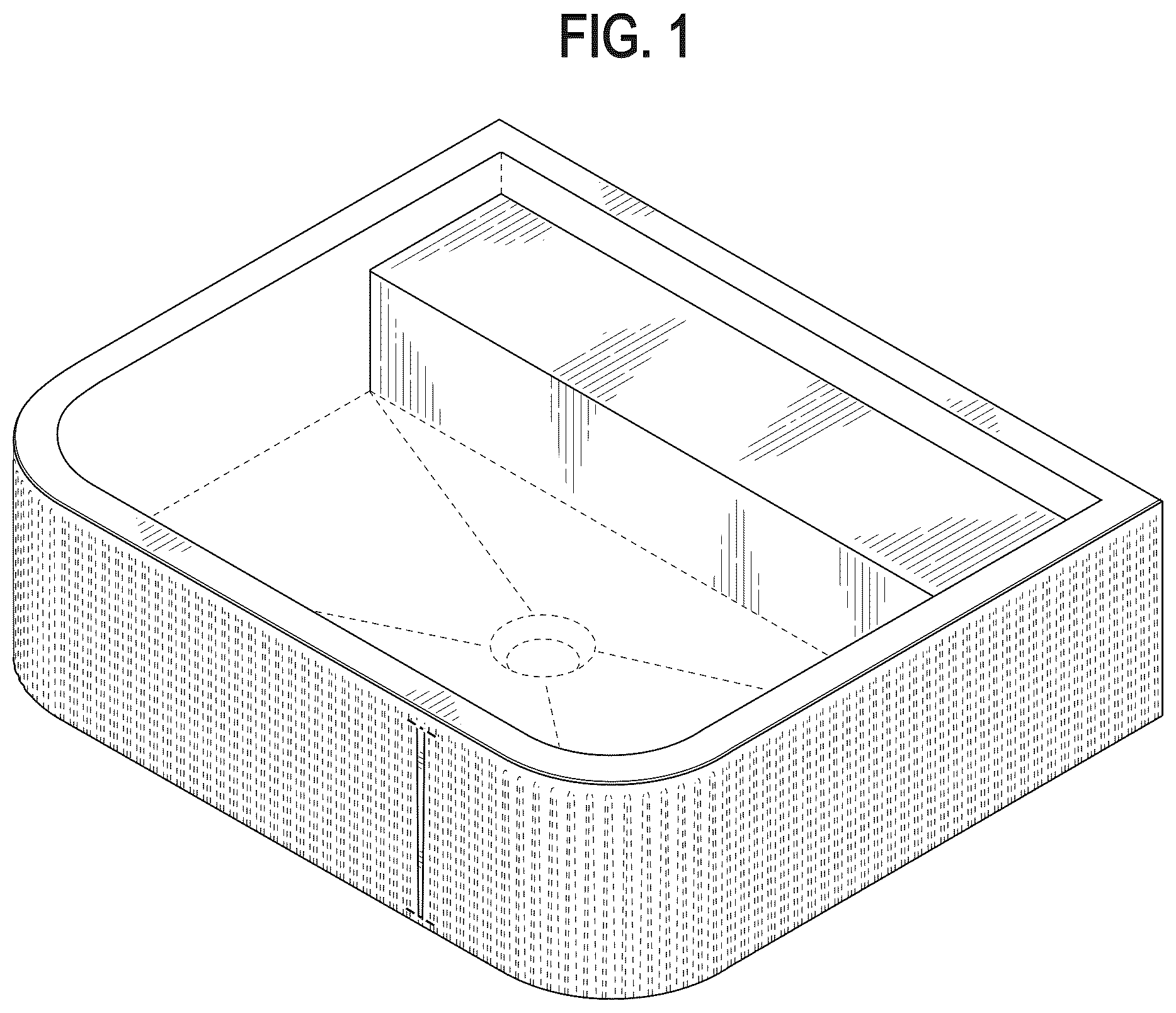 Patent USD1125486 — Basin — Figure 1