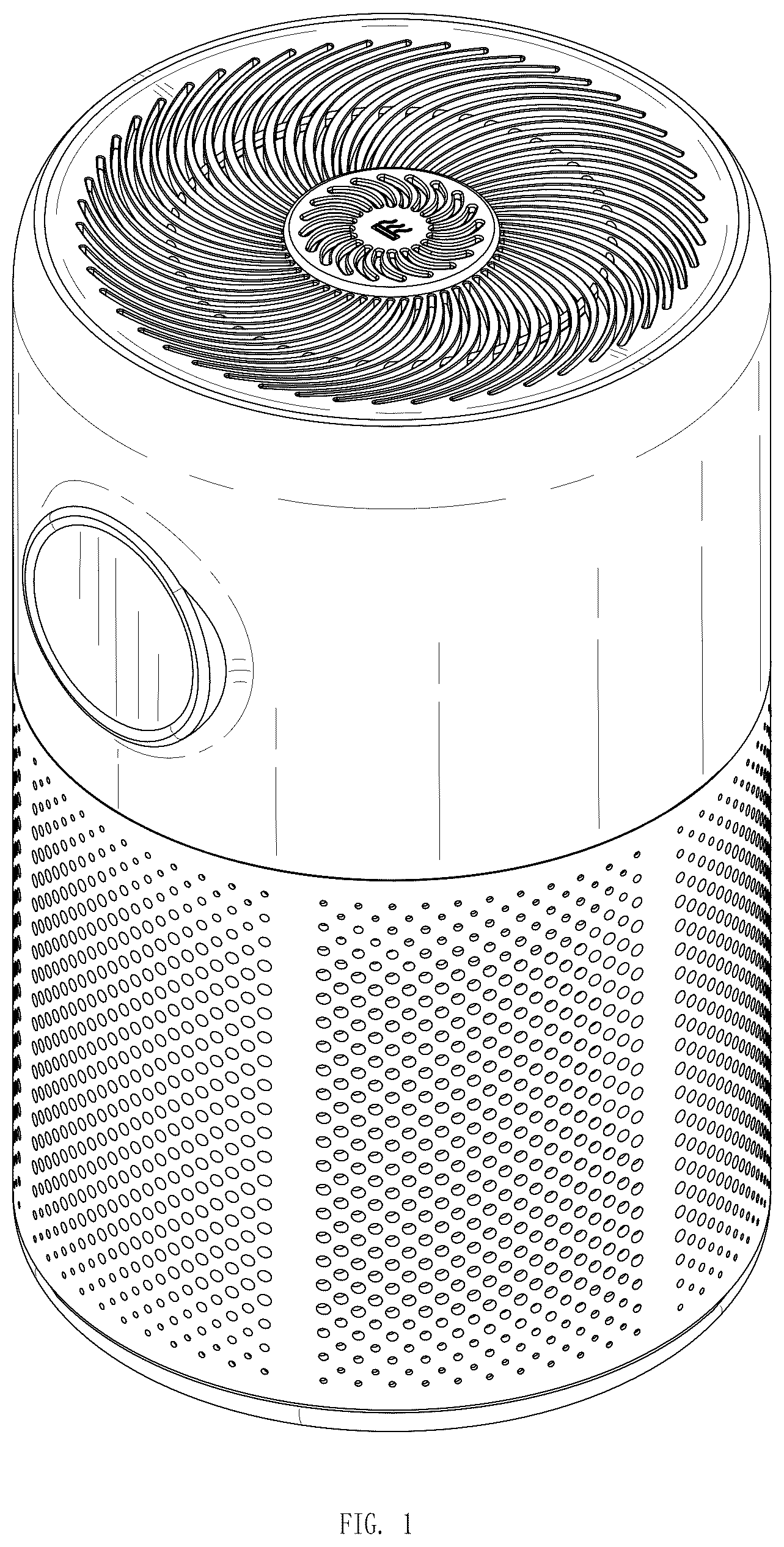 Patent USD1125494 — Air purifier — Figure 1
