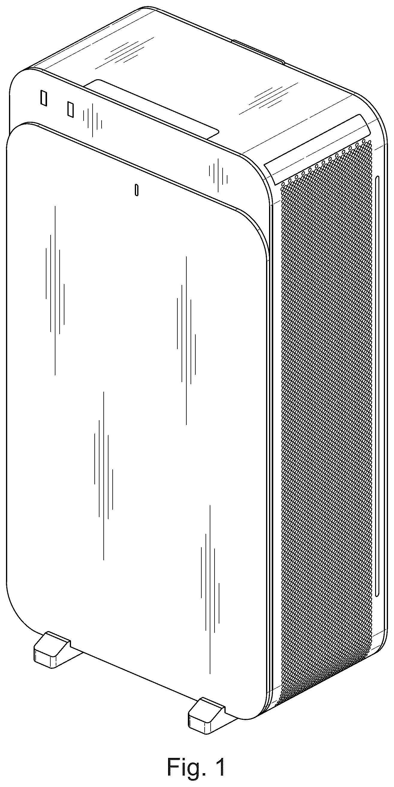 Patent USD1125497 Figure 1 – Air purifier