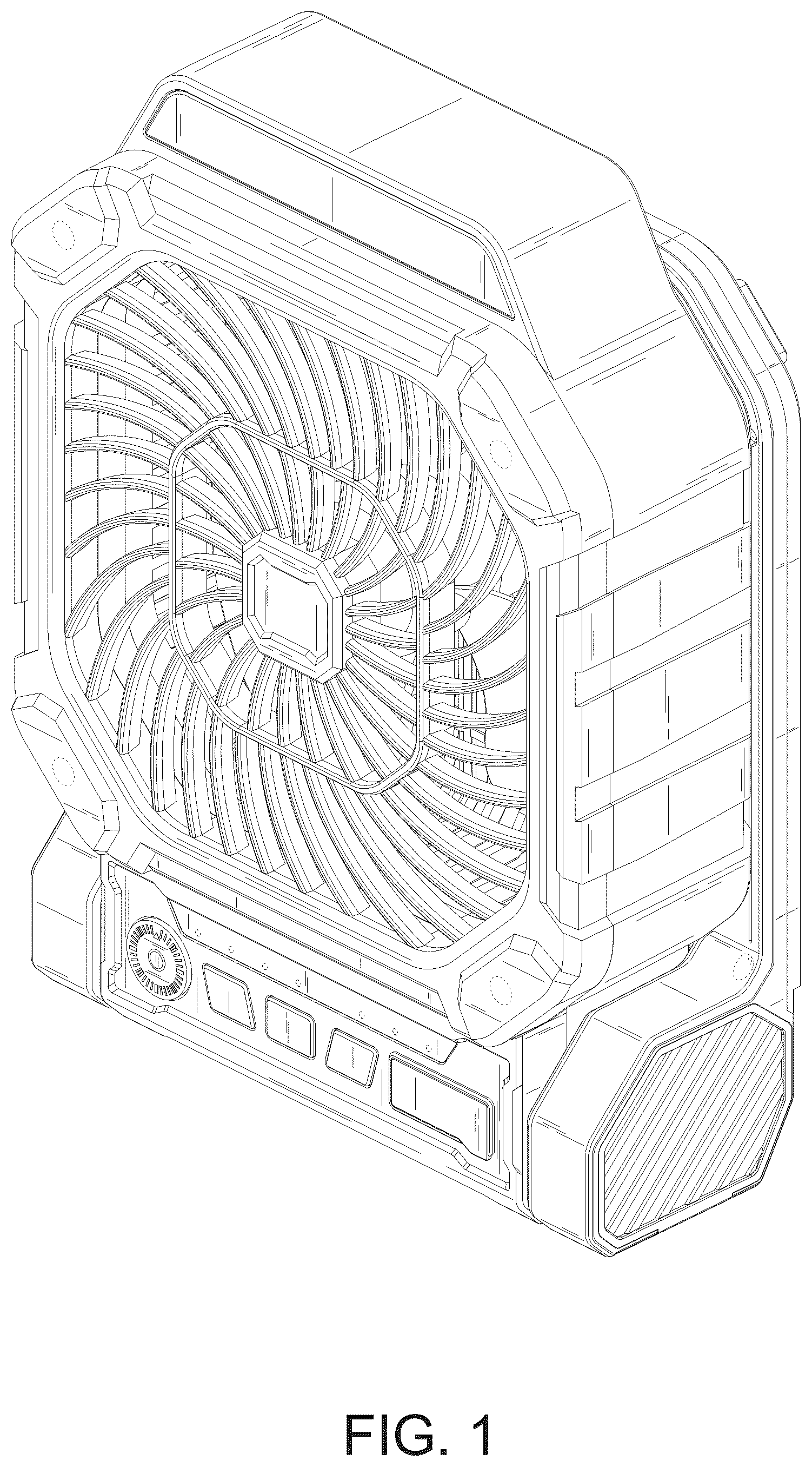 Patent USD1125508 — Solar fan — Figure 1