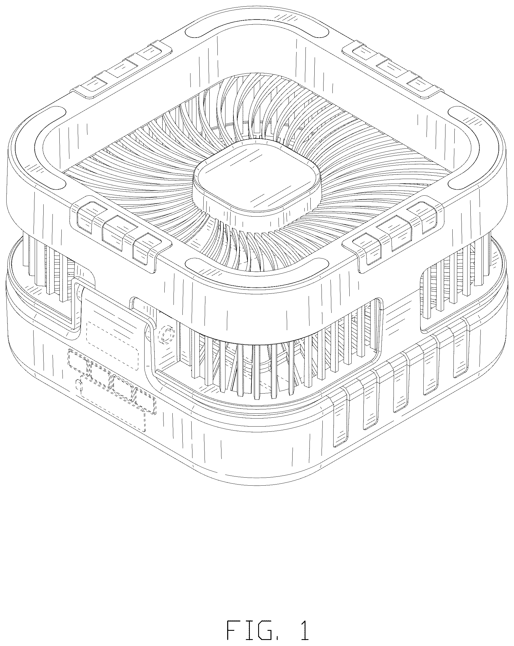 Patent USD1125513 — Fan — Figure 1