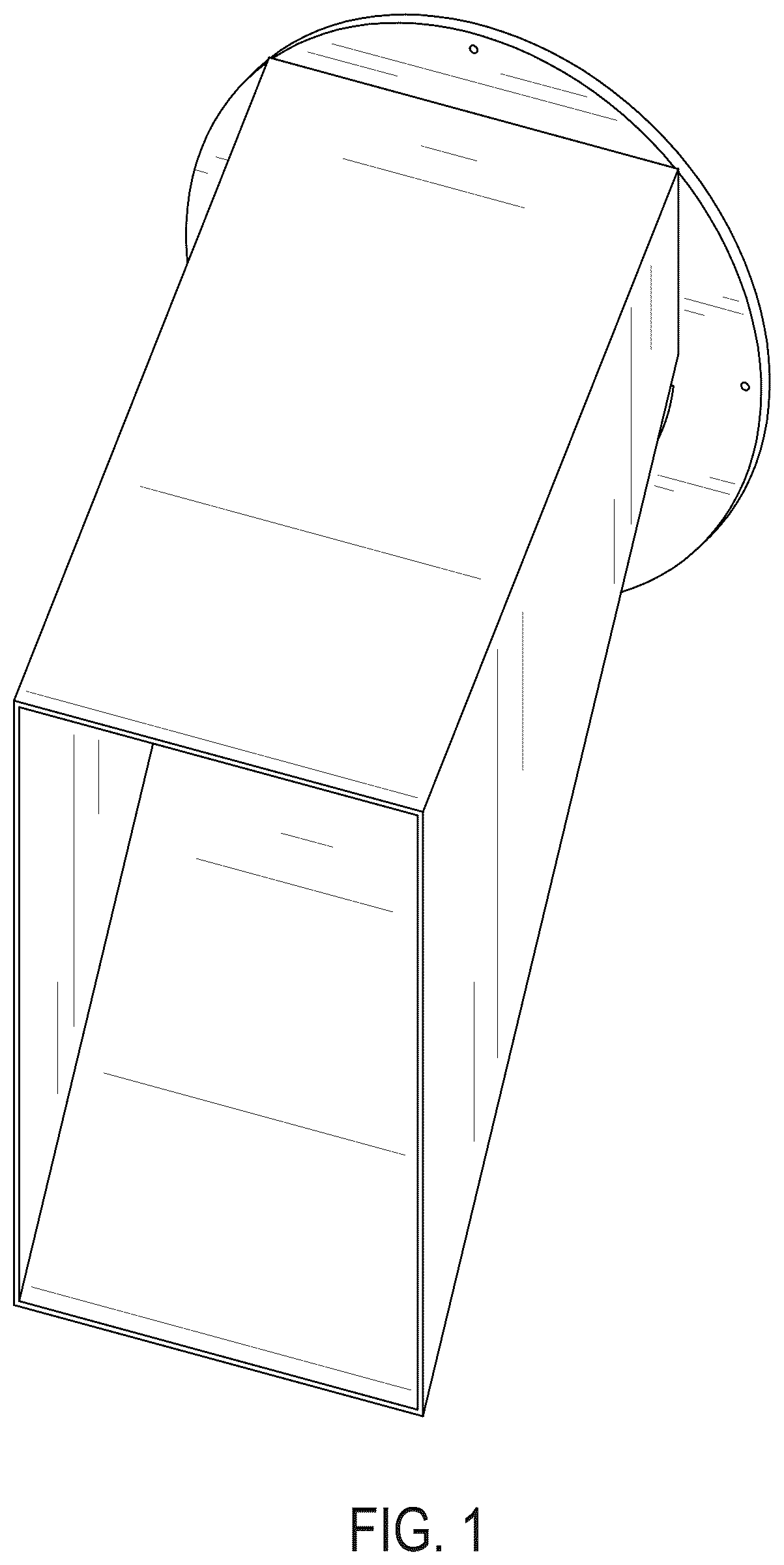 Patent USD1125519 — Hood with vent — Figure 1