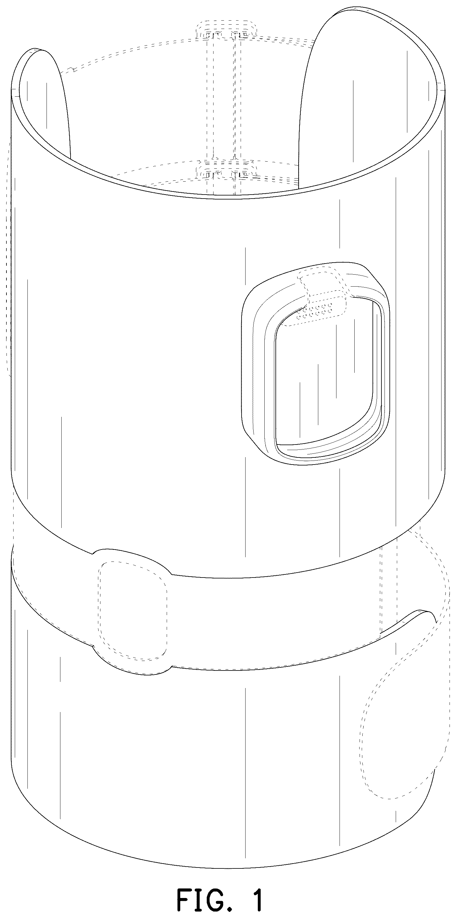 Patent USD1125567 — Knee support — Figure 1