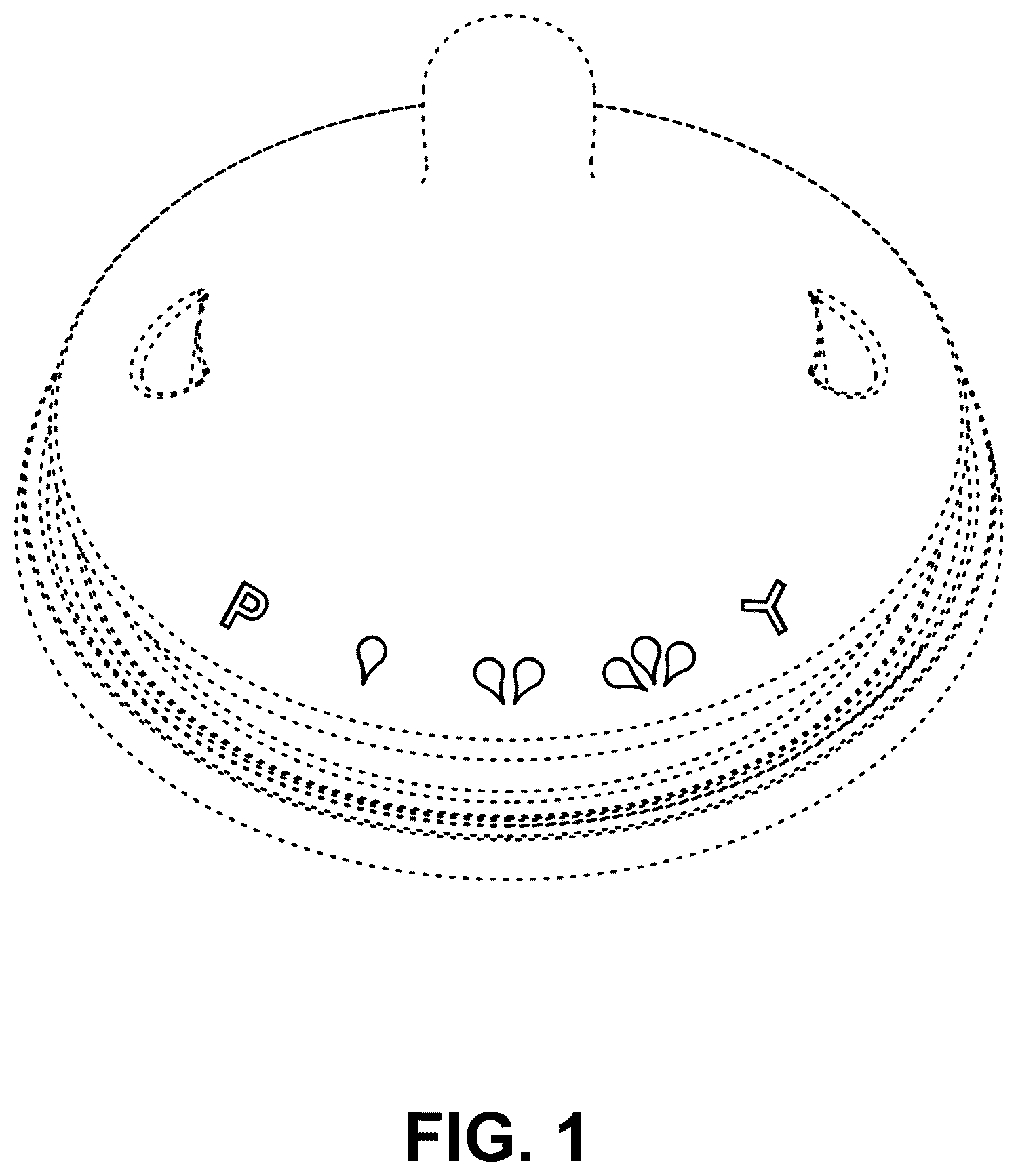 Patent USD1125569 — Teat for baby bottle with flow indicators — Figure 1