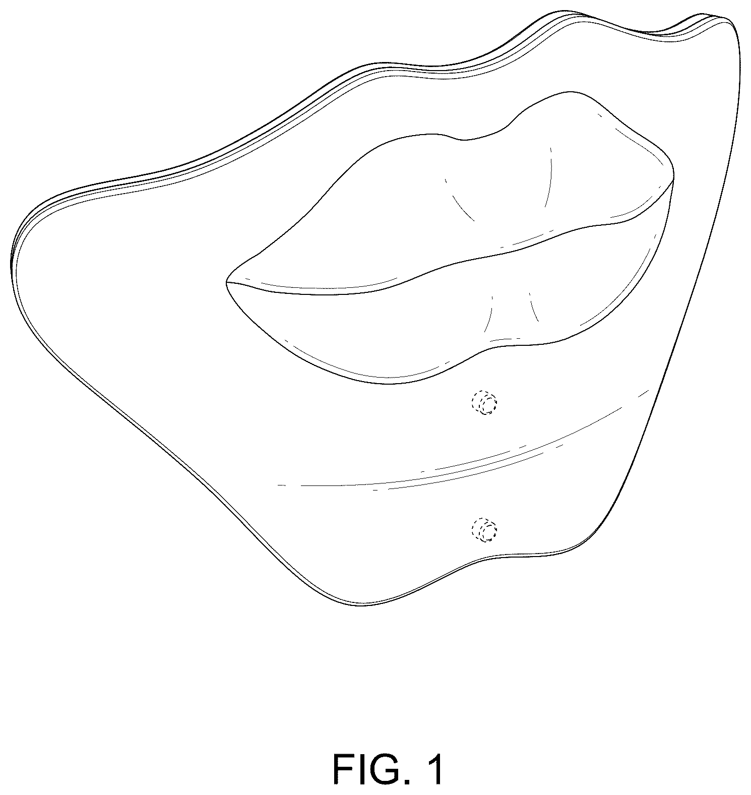 Patent USD1125580 — Light therapy device for lip — Figure 1
