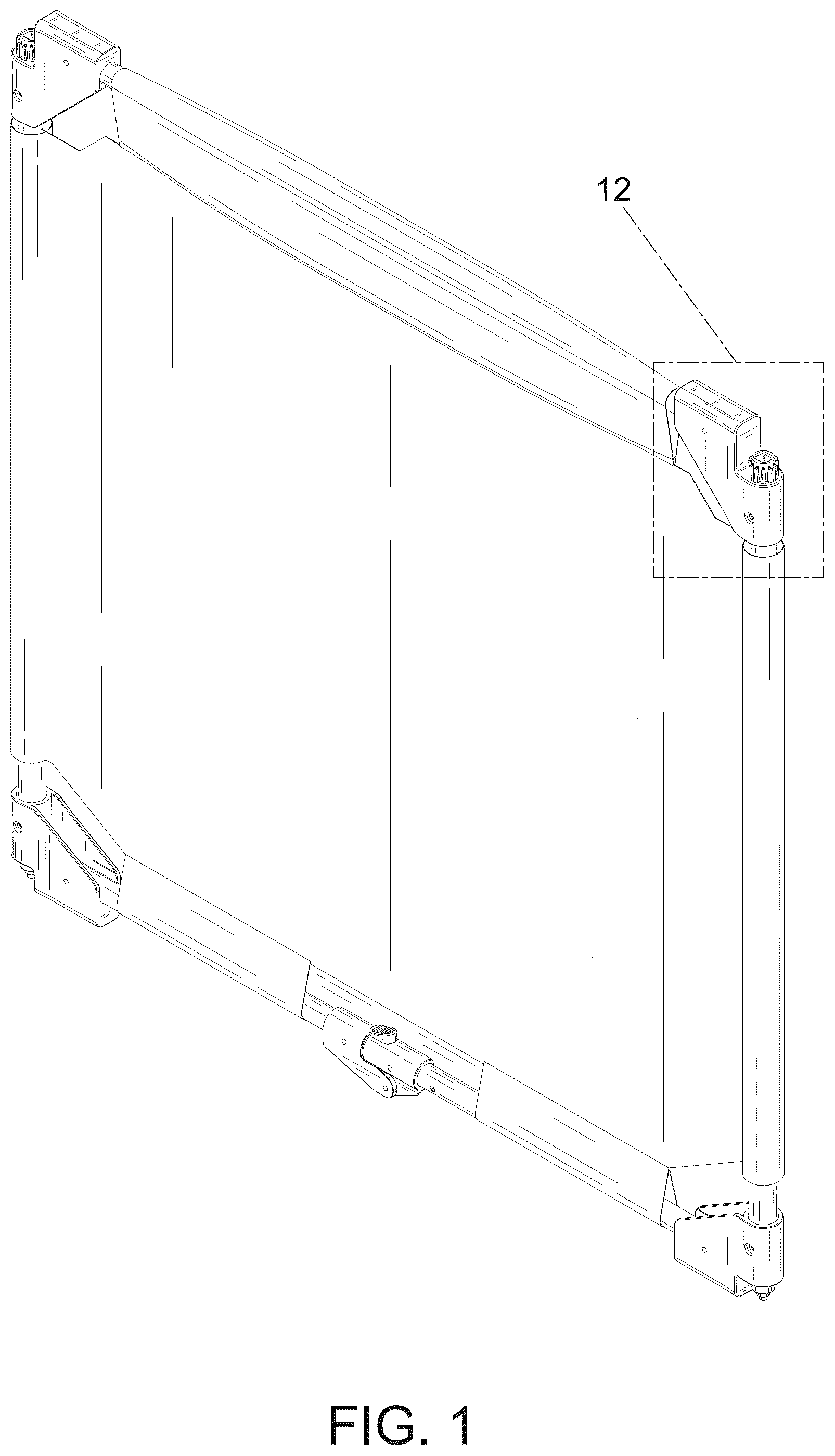 Patent USD1125599 — Fence — Figure 1