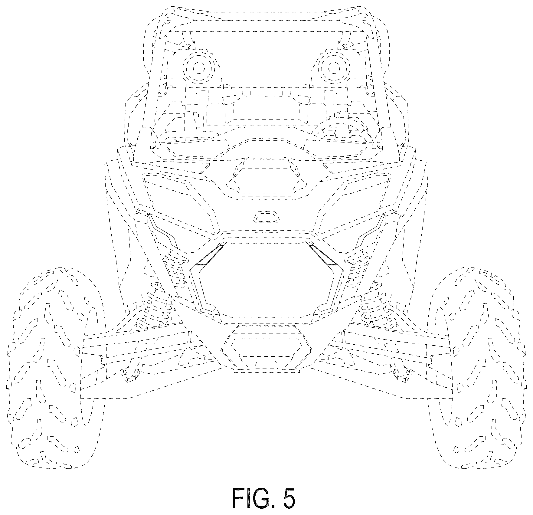 Patent USD1125624 Figure 5 – Light animation for headlights for an off-road vehicle