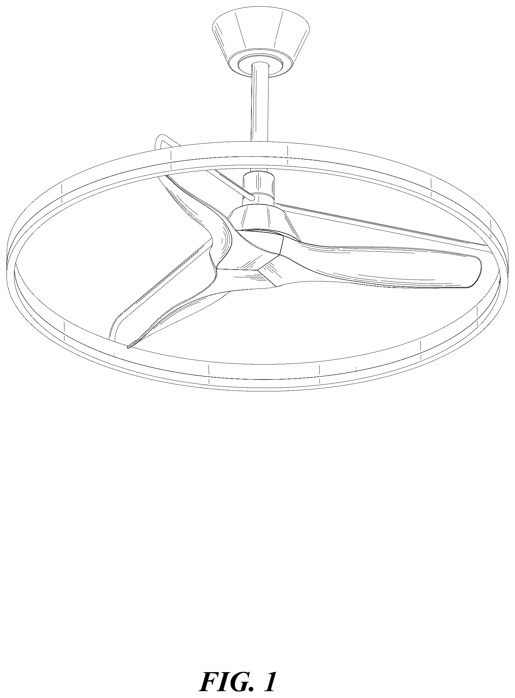 Patent USD1125637 — Fan lamp — Figure 1