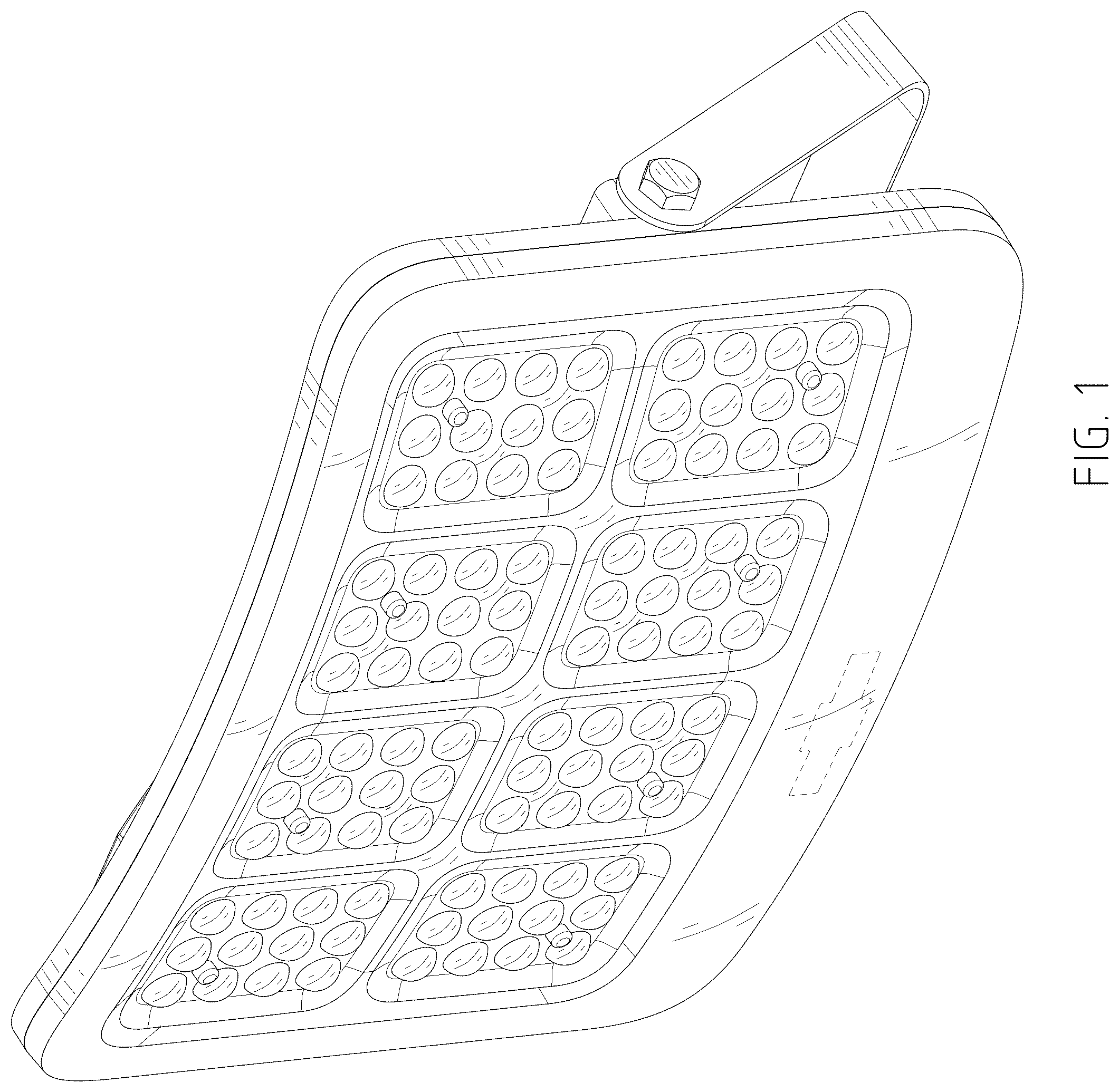 Patent USD1125643 — Solar floodlight — Figure 1