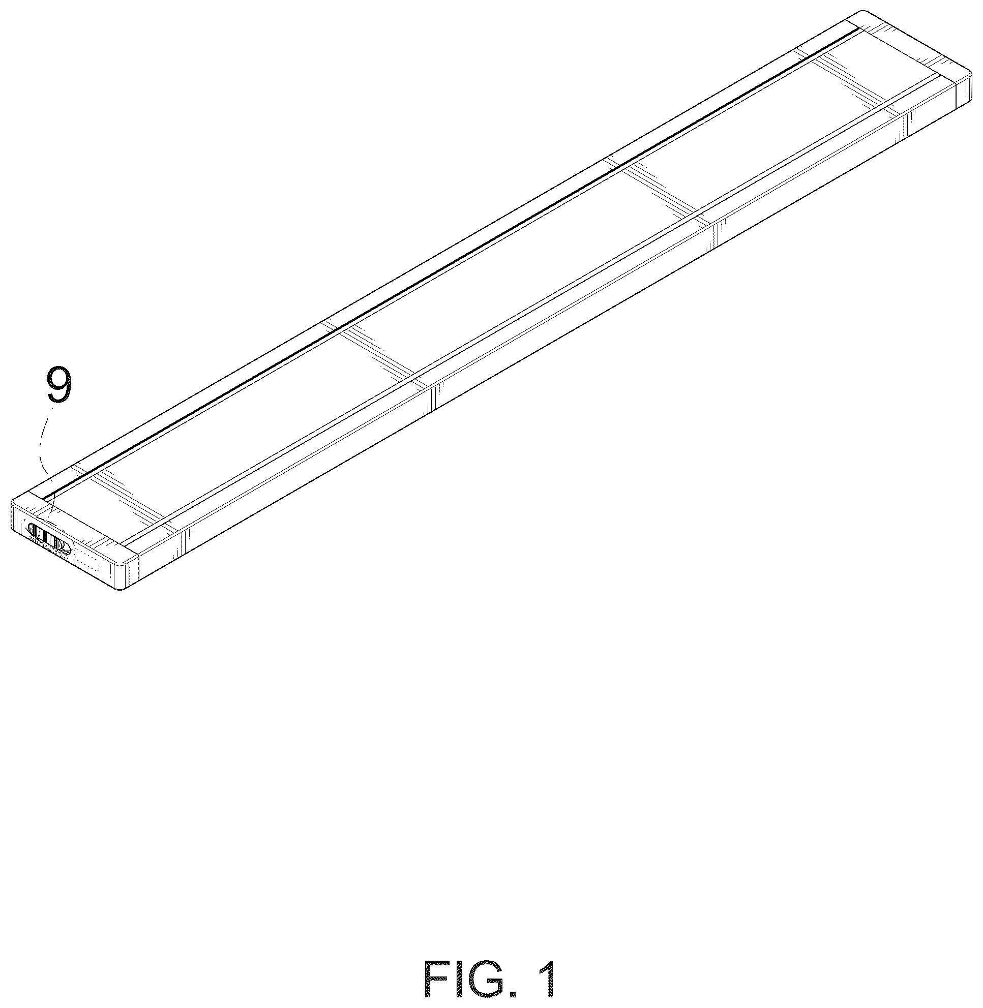 Patent USD1125655 — Magnetic strip charging light — Figure 1