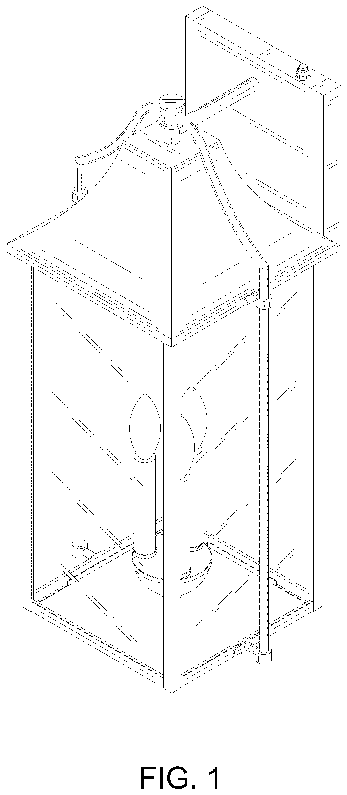 Patent USD1125658 — Outdoor wall light — Figure 1