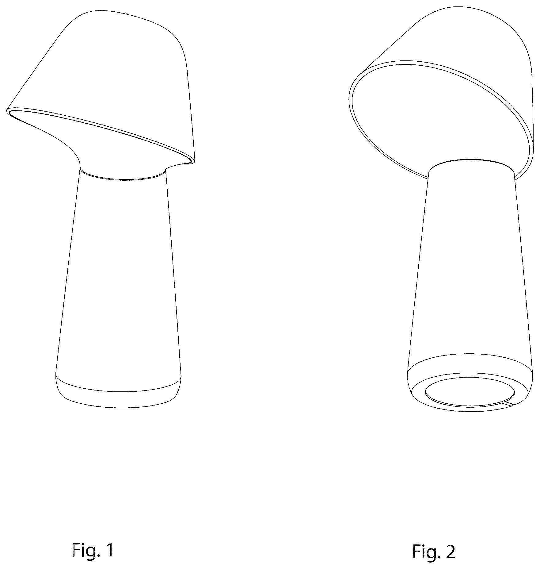Patent USD1125664 Figure 1 – Table lamp