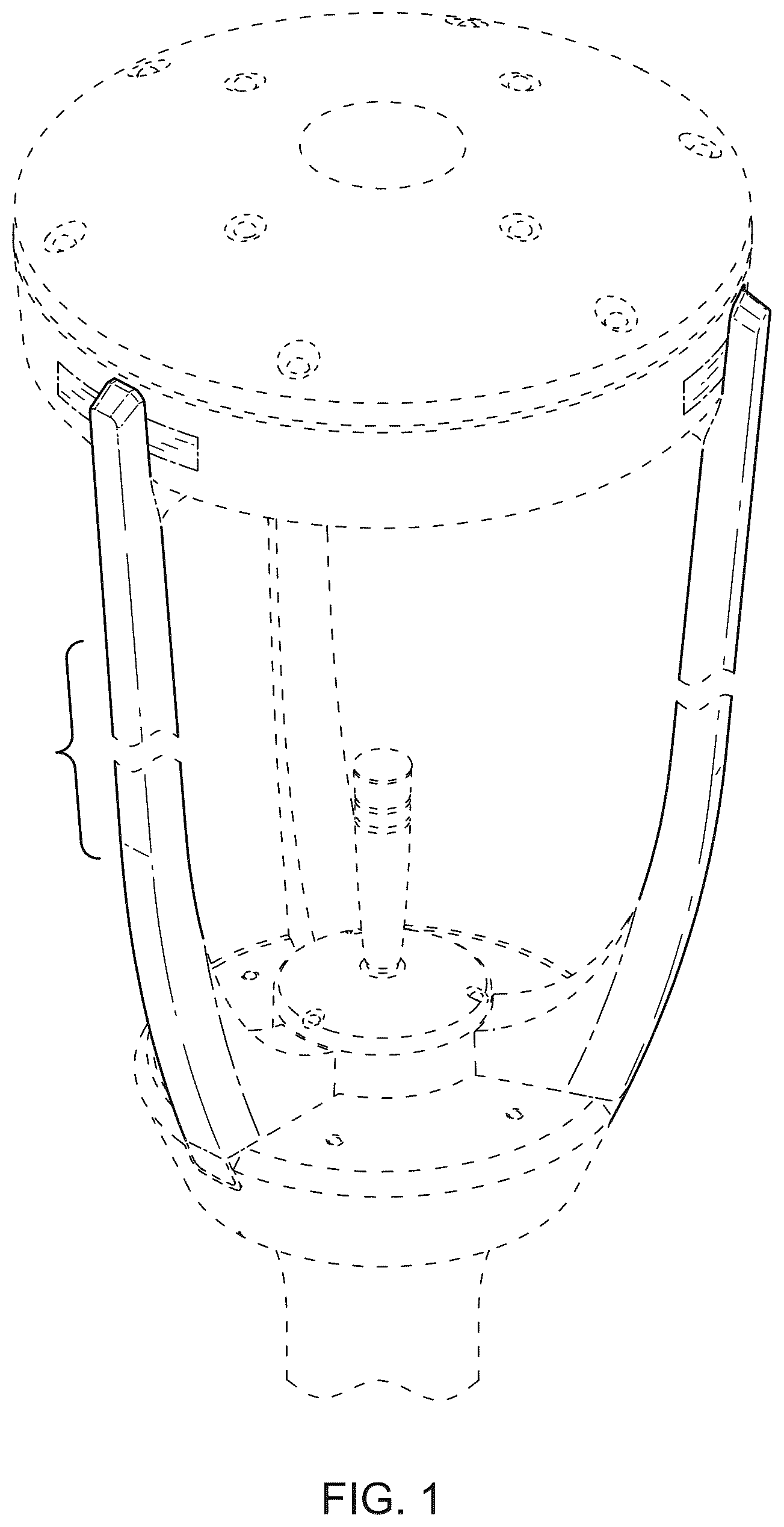 Patent USD1125668 Figure 1 – Lighting fixture