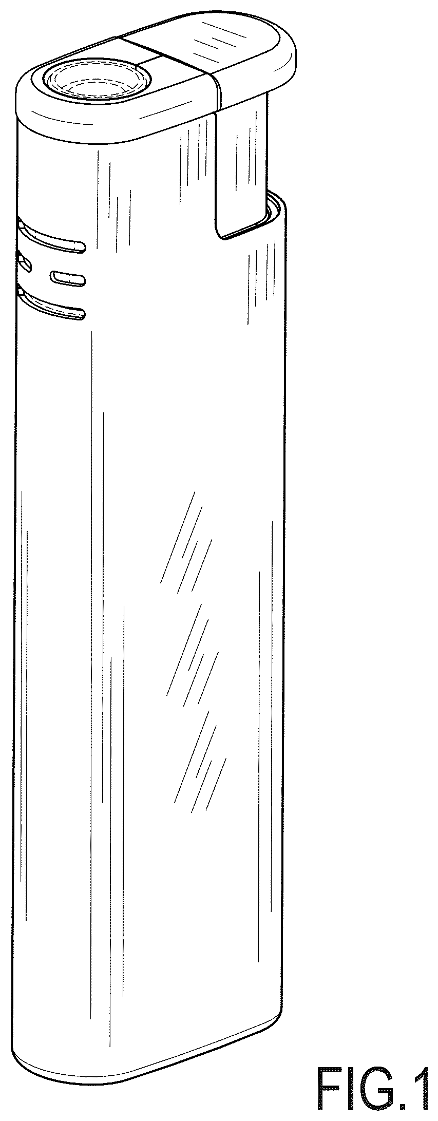Patent USD1125669 Figure 1 – Lighter