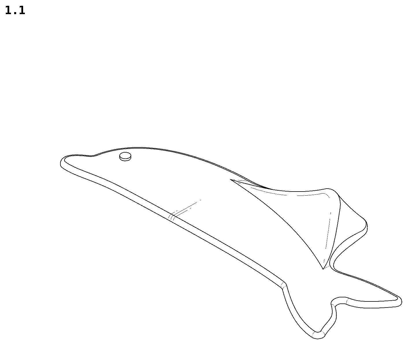 Patent USD1125684 Figure 1 – Eyelash softening rod