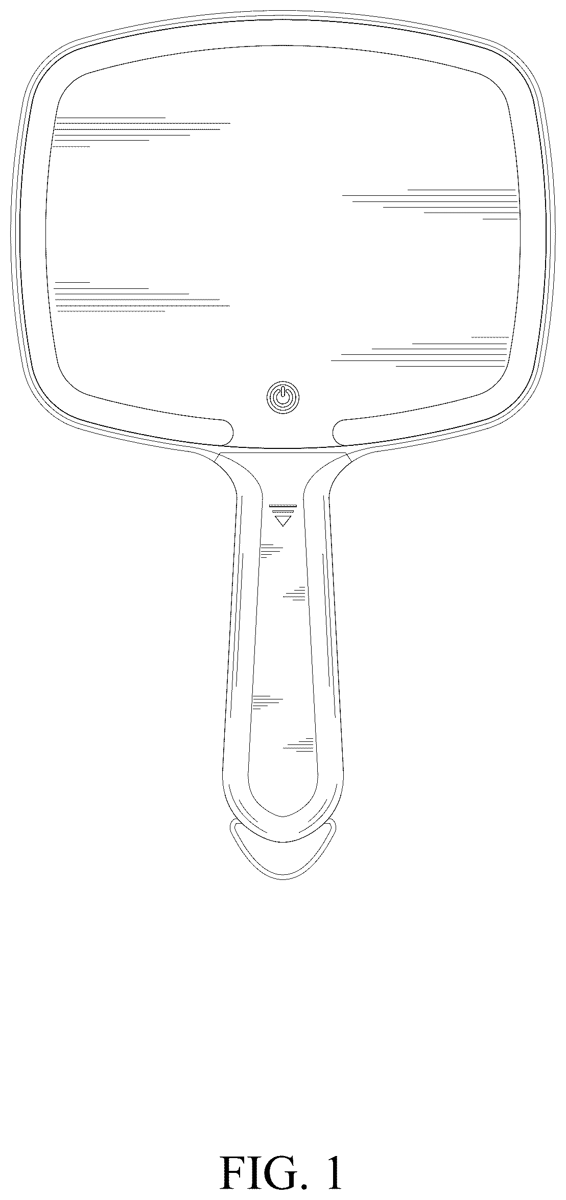 Patent USD1125695 — LED mirror — Figure 1