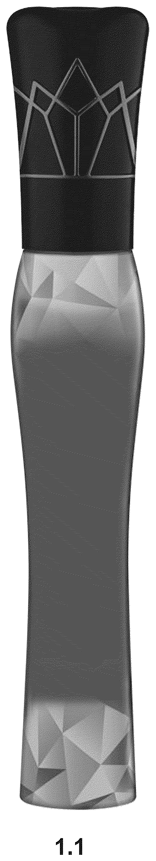 Patent USD1125698 — Mascara tube with cap and label — Figure 1