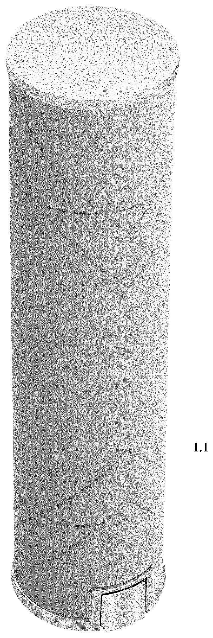 Patent USD1125700 — Lipstick tube — Figure 1