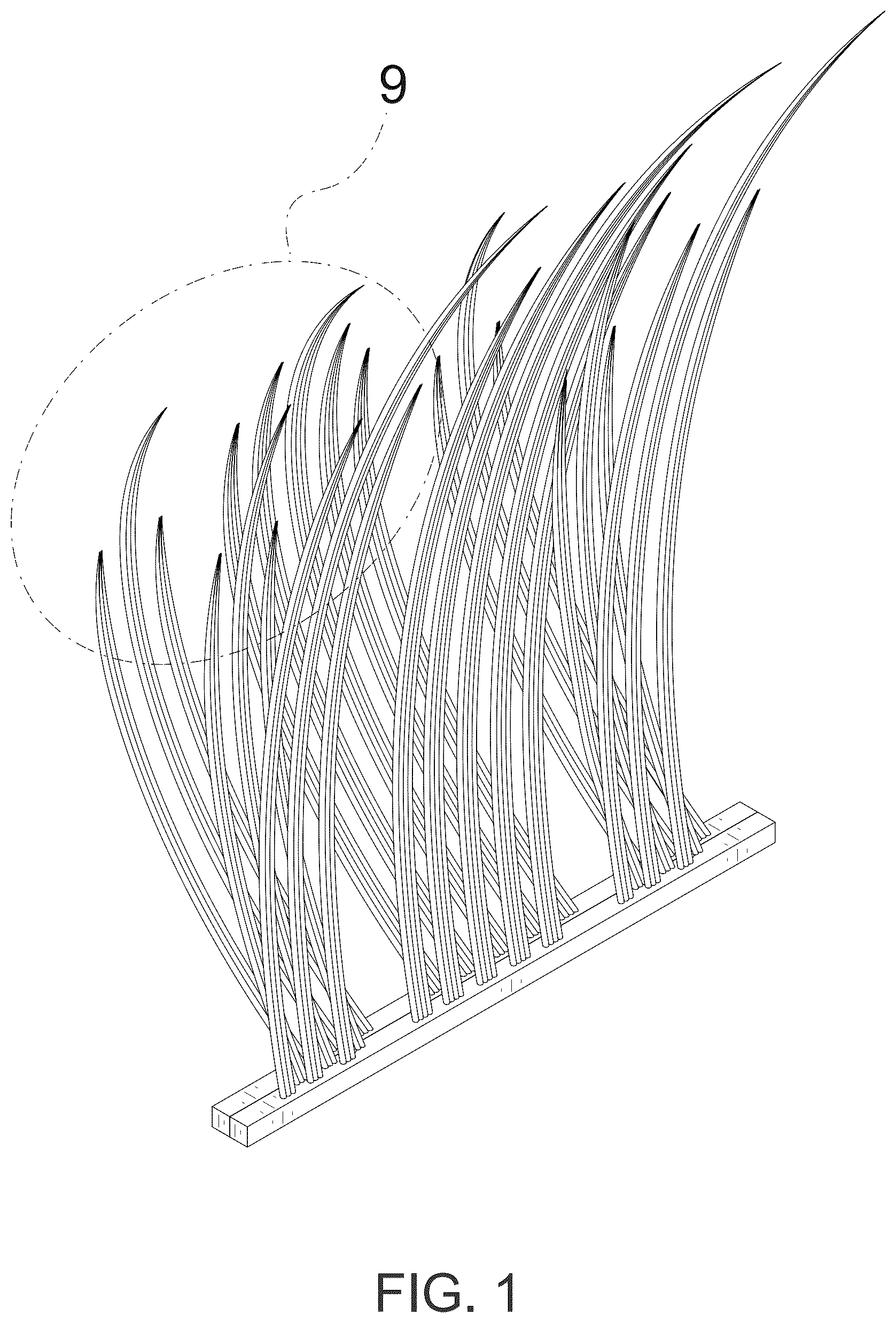 Patent USD1125702 Figure 1 – False eyelash