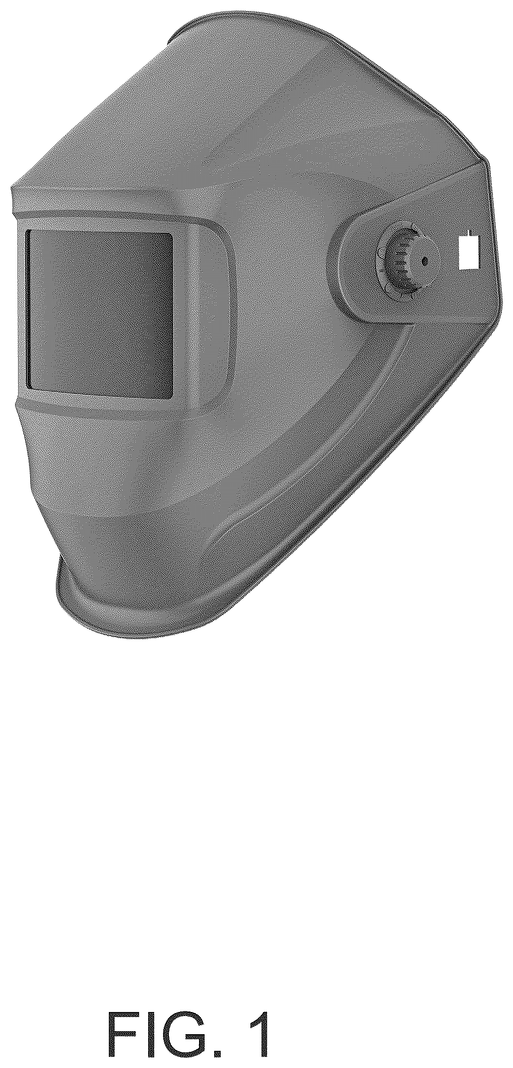 Patent USD1125706 Figure 1 – Welding mask