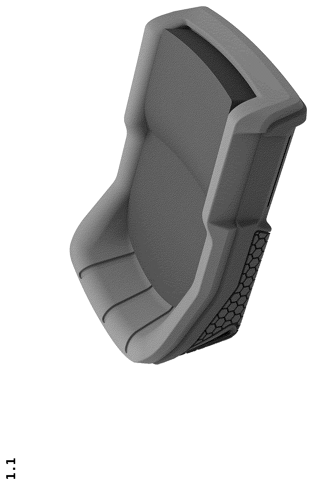 Patent USD1125707 — Knee pad — Figure 1