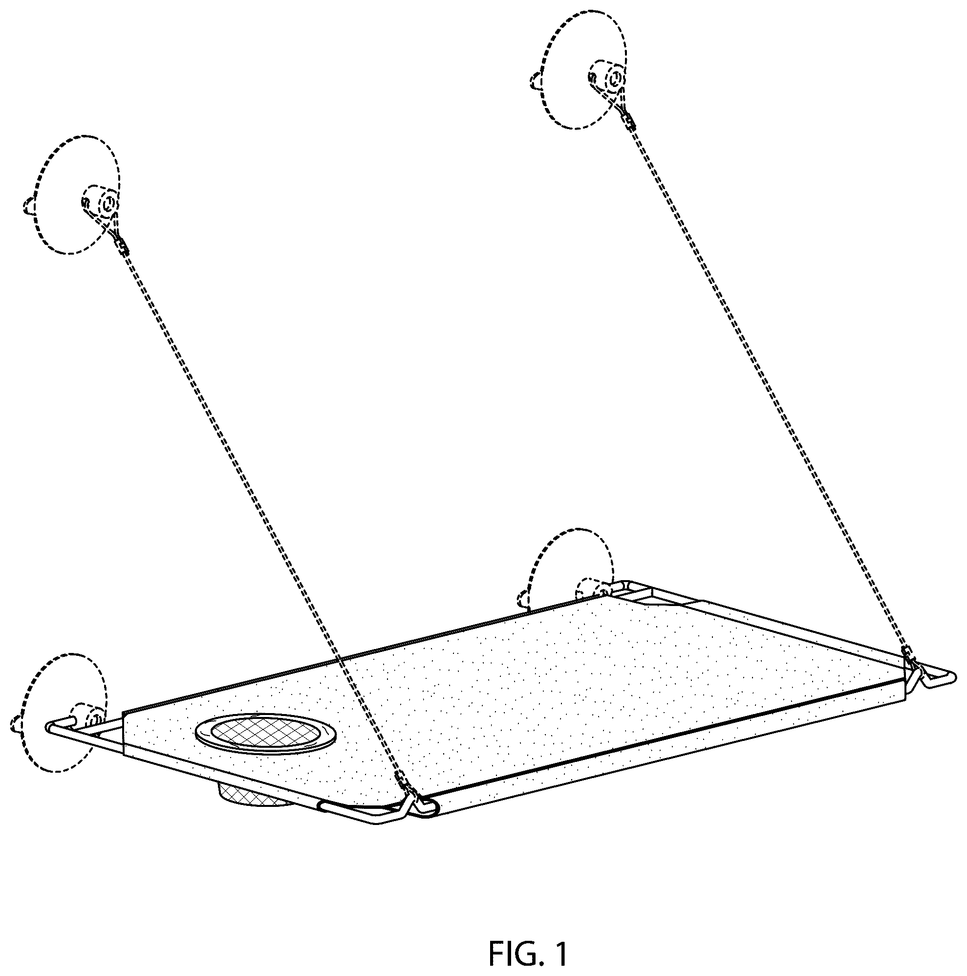 Patent USD1125710 Figure 1 – Pet lounger