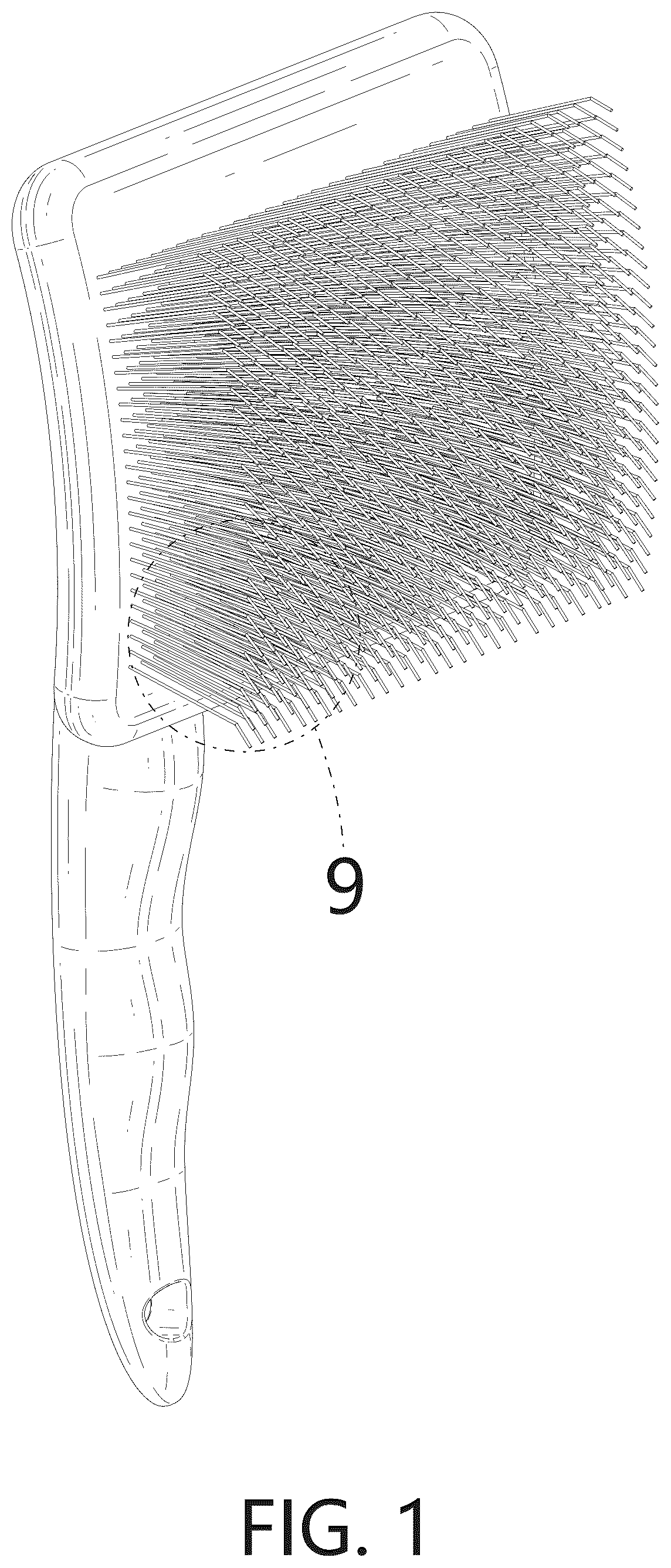 Patent USD1125724 — Pet slicker brush — Figure 1