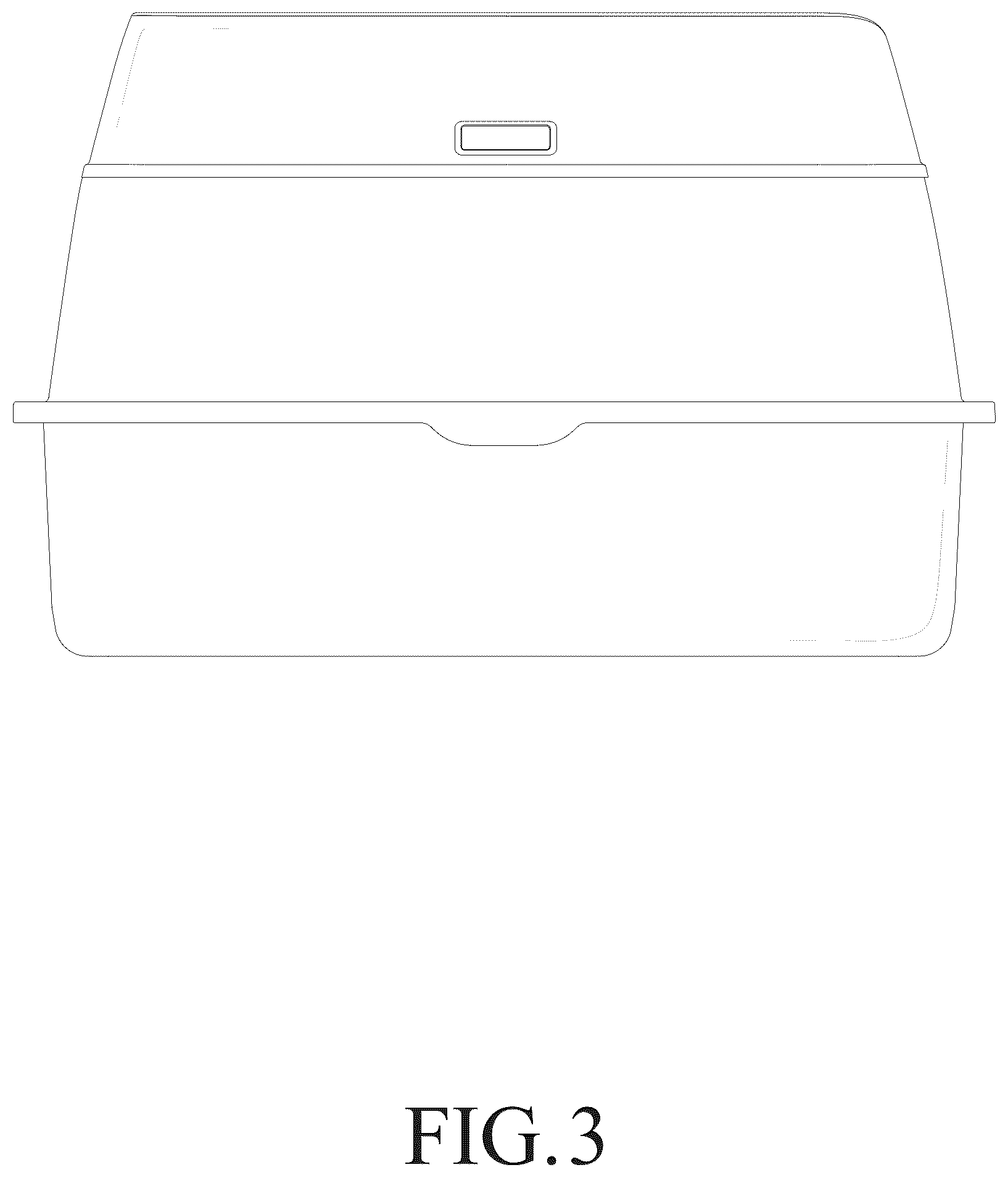 Patent USD1125726 Figure 3 – Cat litter box