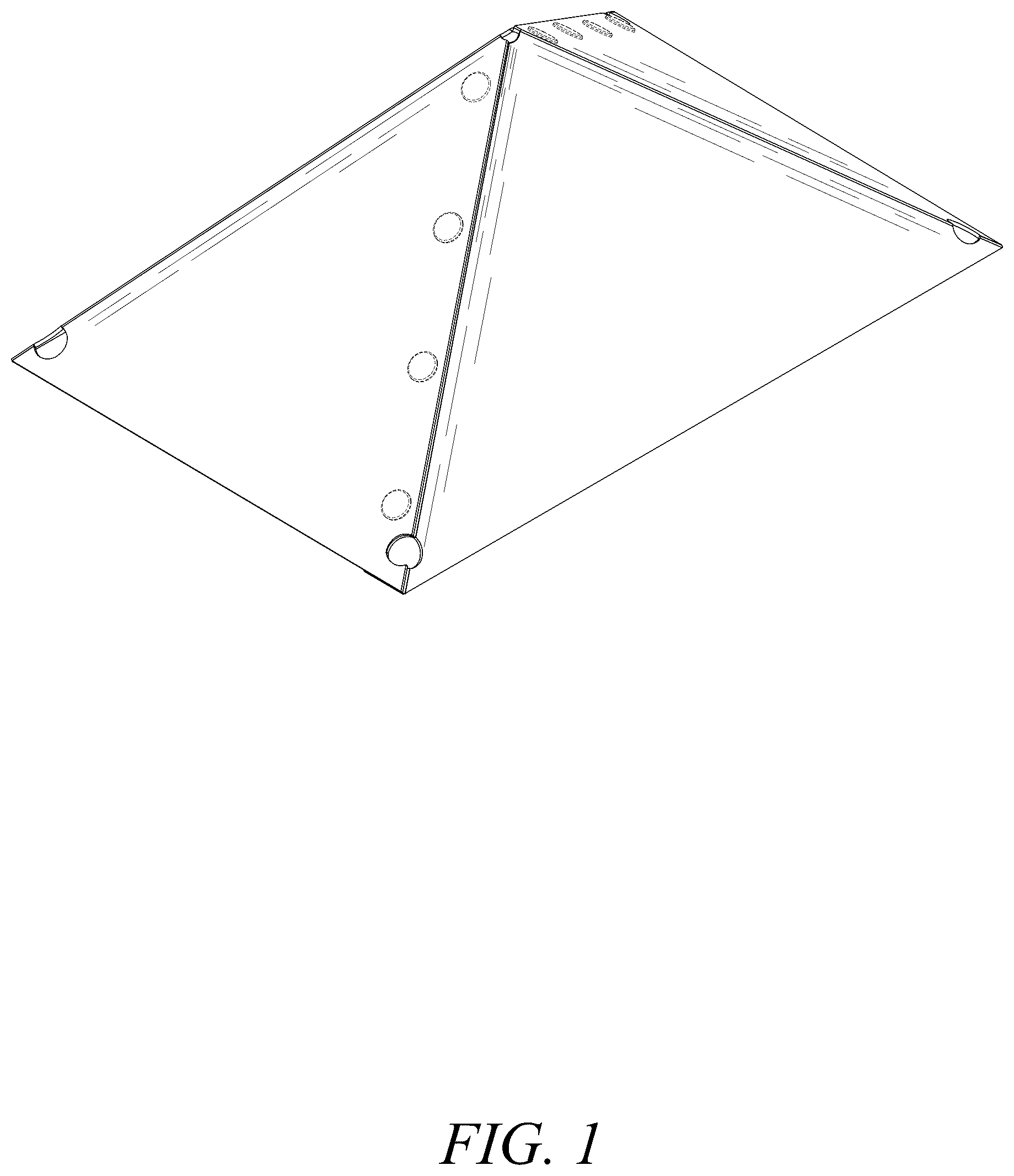 Patent USD1125730 Figure 1 – Cover for a brooder heating plate