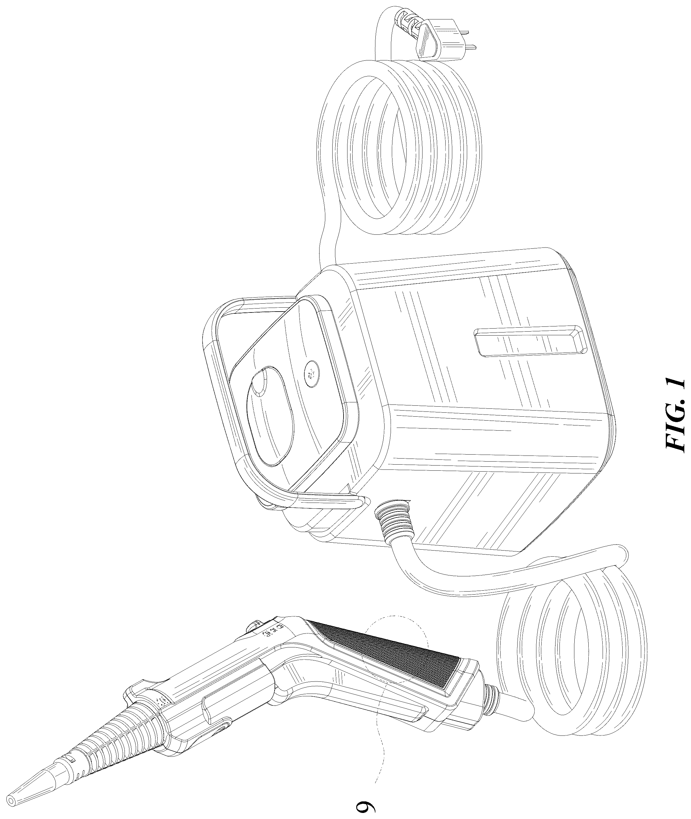 Patent USD1125738 — Steam cleaner — Figure 1
