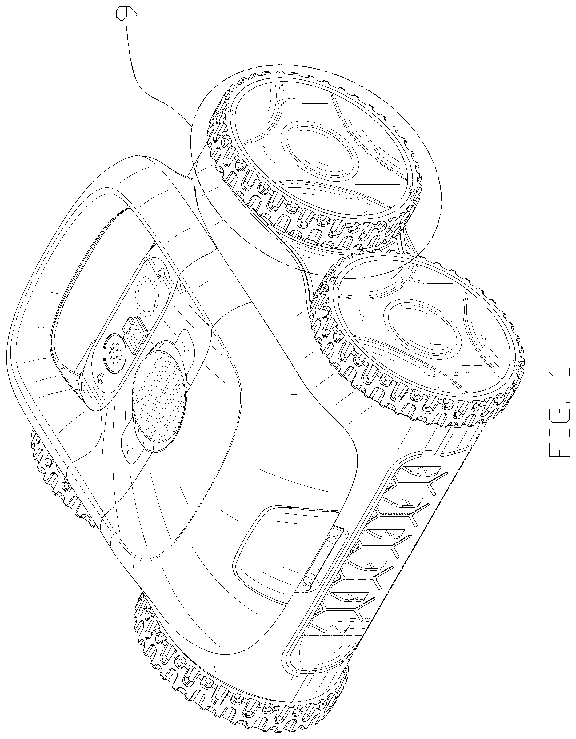 Patent USD1125742 — Cleaning robot — Figure 1