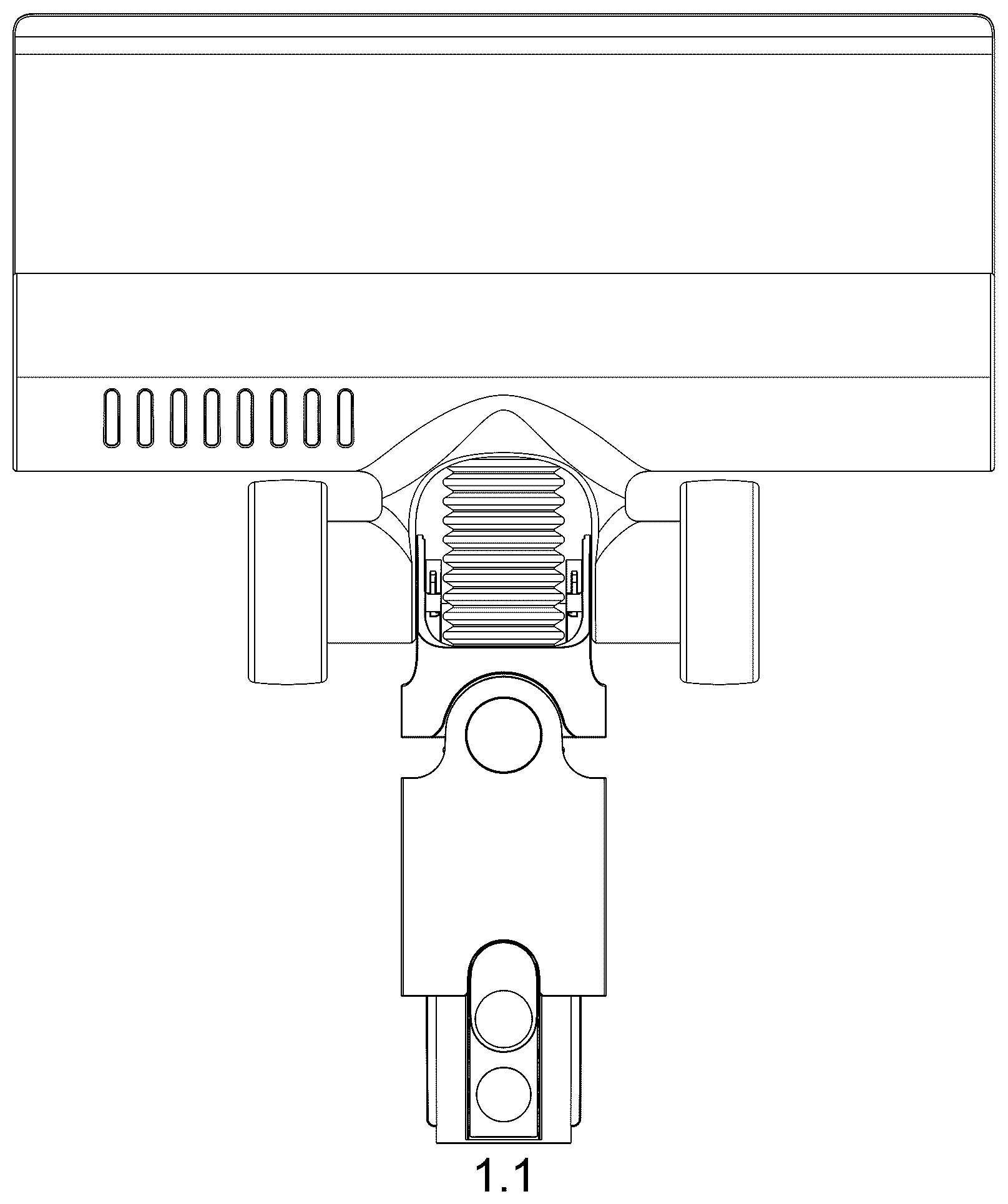 Patent USD1125748 — Head for vacuum cleaner — Figure 1