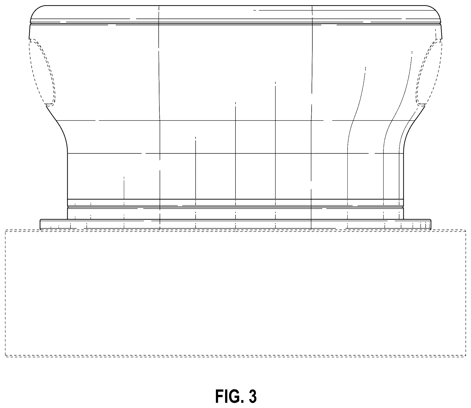 Patent USD1125750 Figure 3 – Scrubber