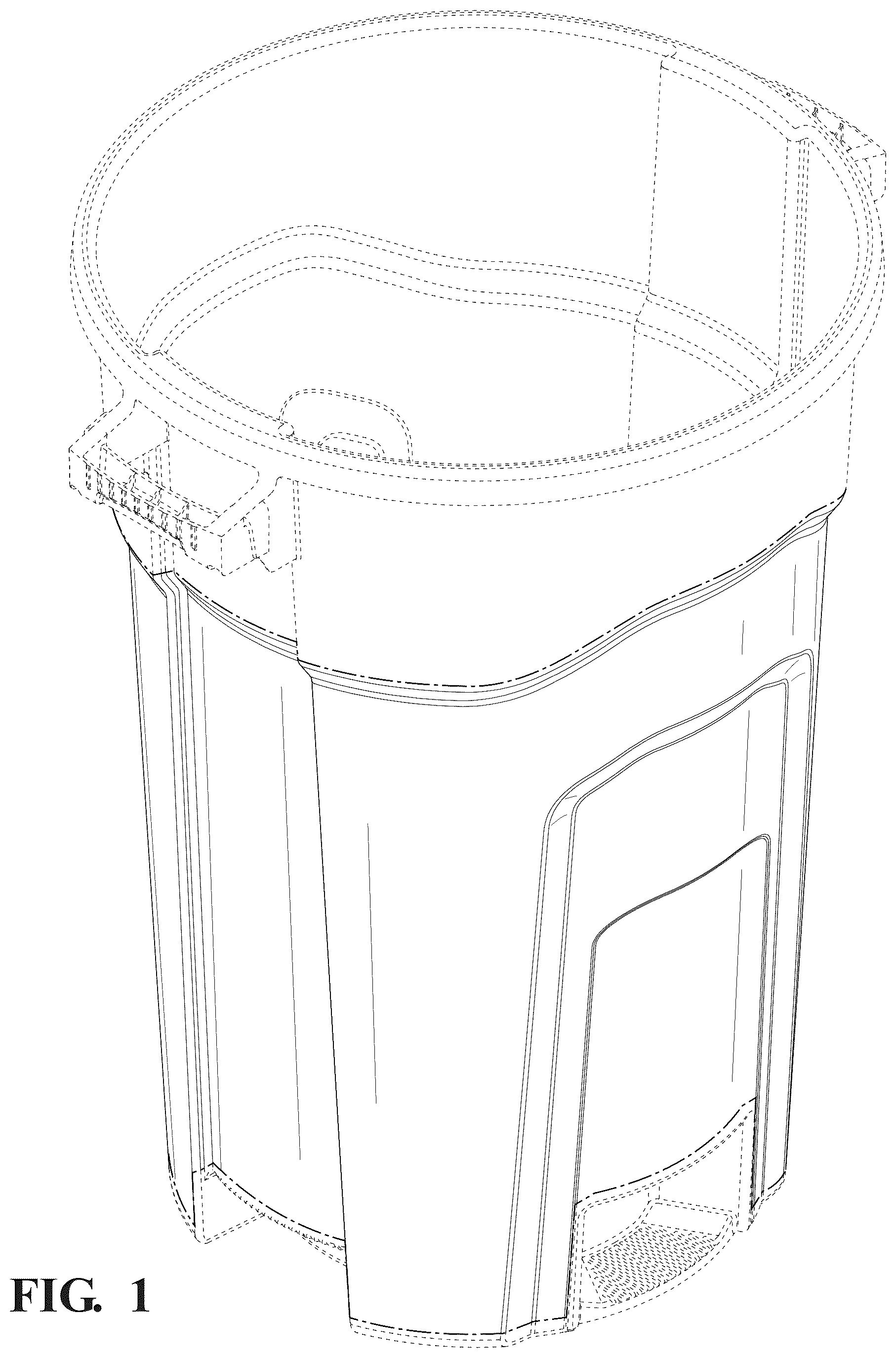 Patent USD1125761 Figure 1 – Trash can vents