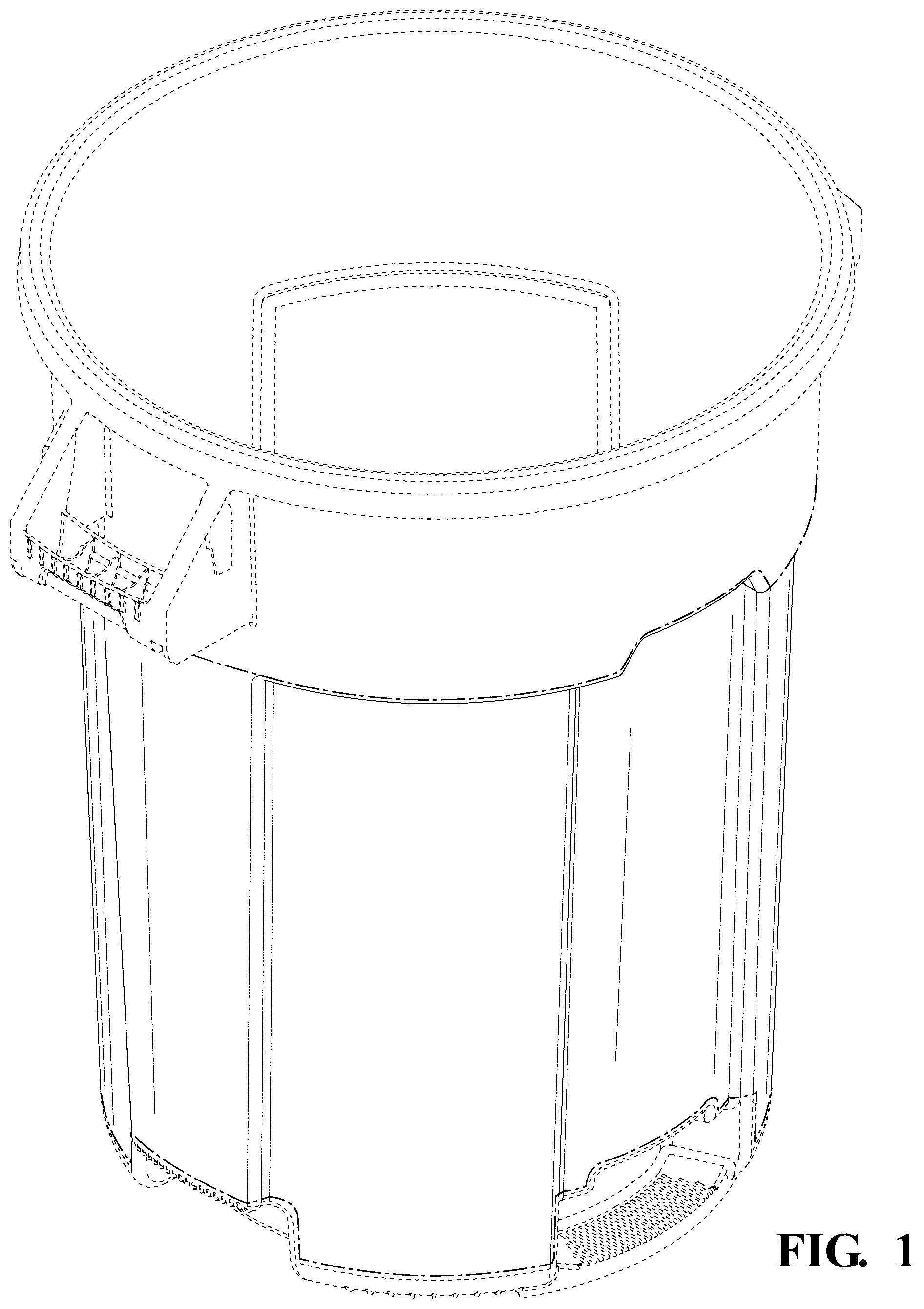 Patent USD1125763 — Trash can vents — Figure 1