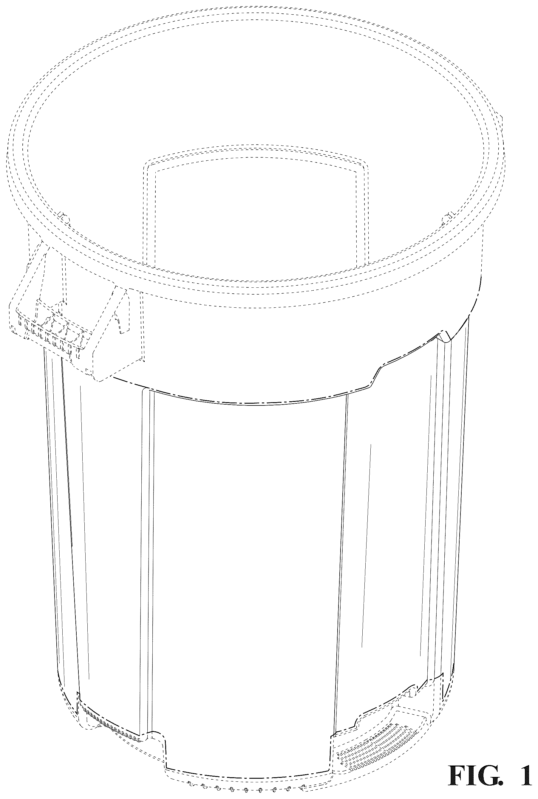 Patent USD1125765 — Trash can vents — Figure 1