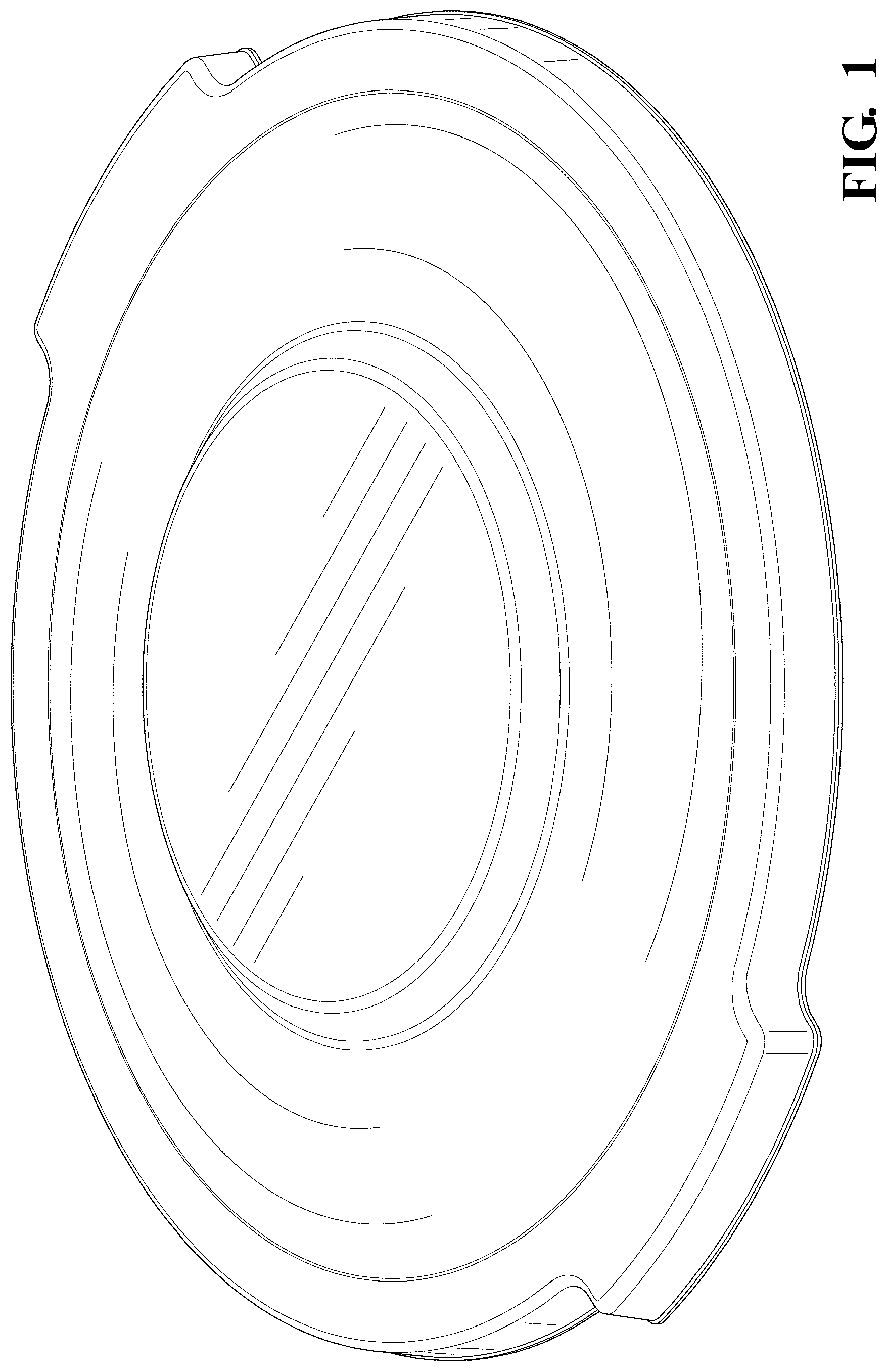 Patent USD1125772 — Trash can lid — Figure 1