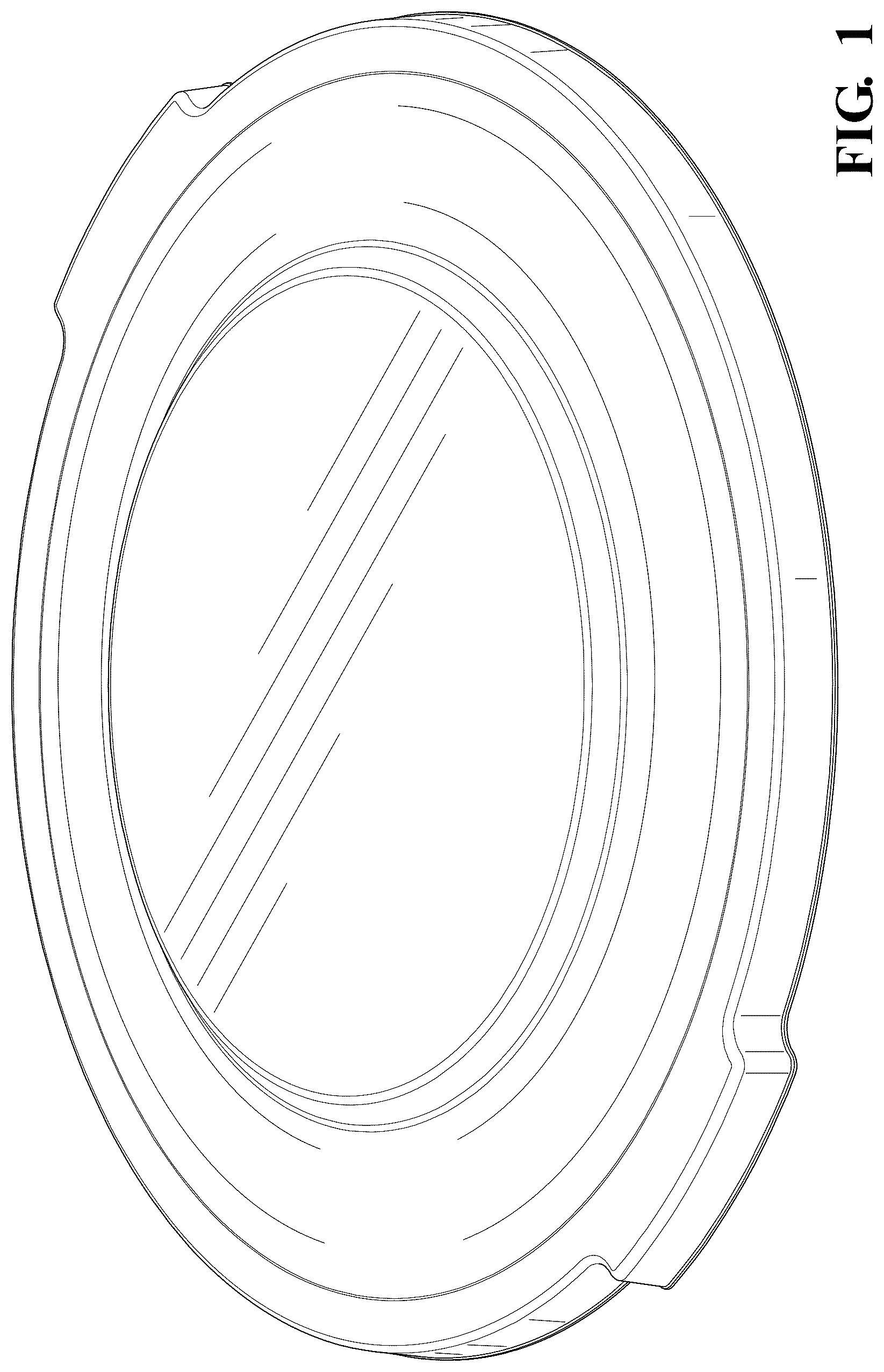 Patent USD1125773 — Trash can lid — Figure 1